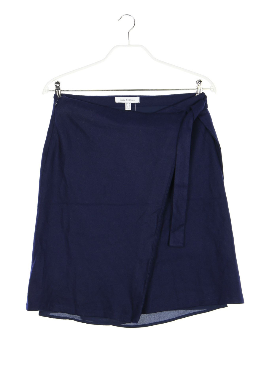 PEDRO DEL HIERRO - Rock aus Woll-Mix in Wickel-Optik - D 38