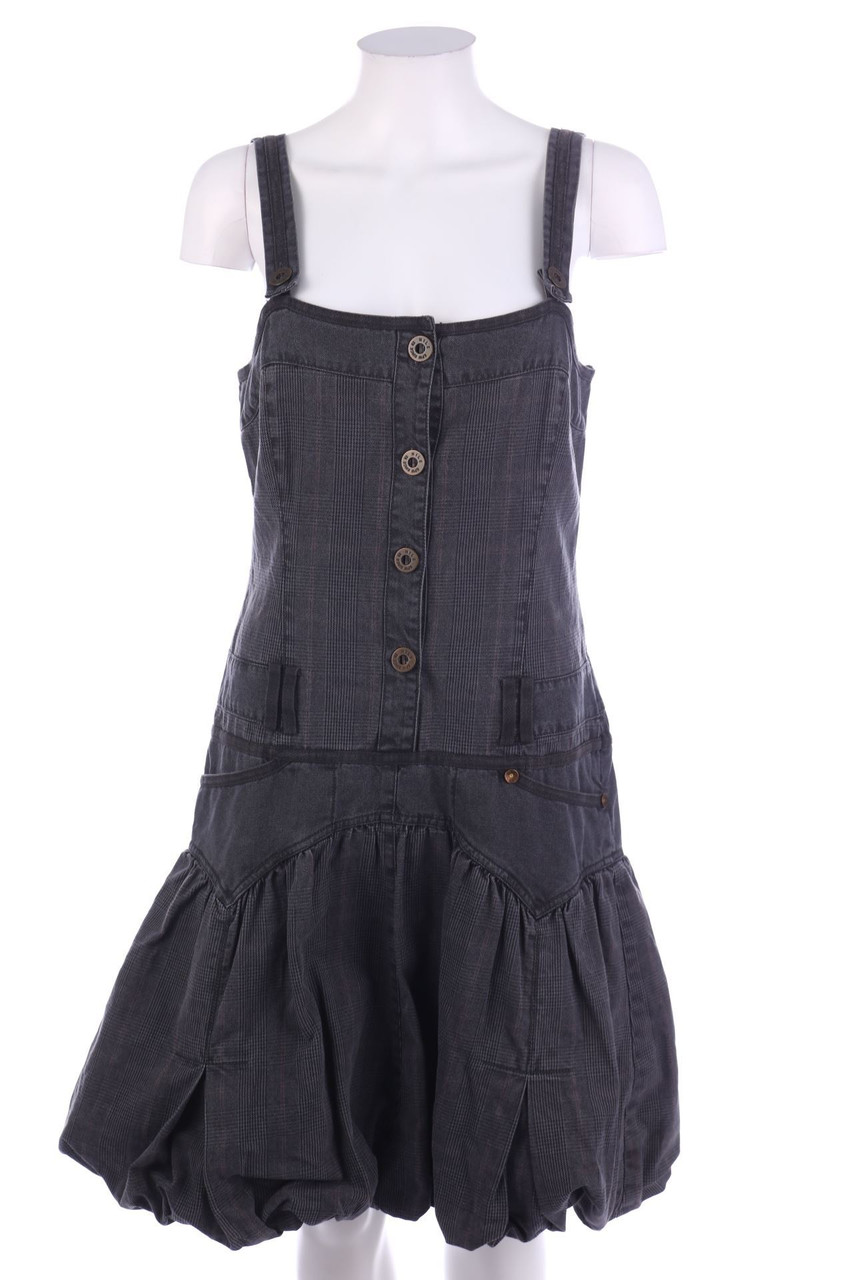 NILE sportswear - Jeanskleid mit Karo-Muster - M