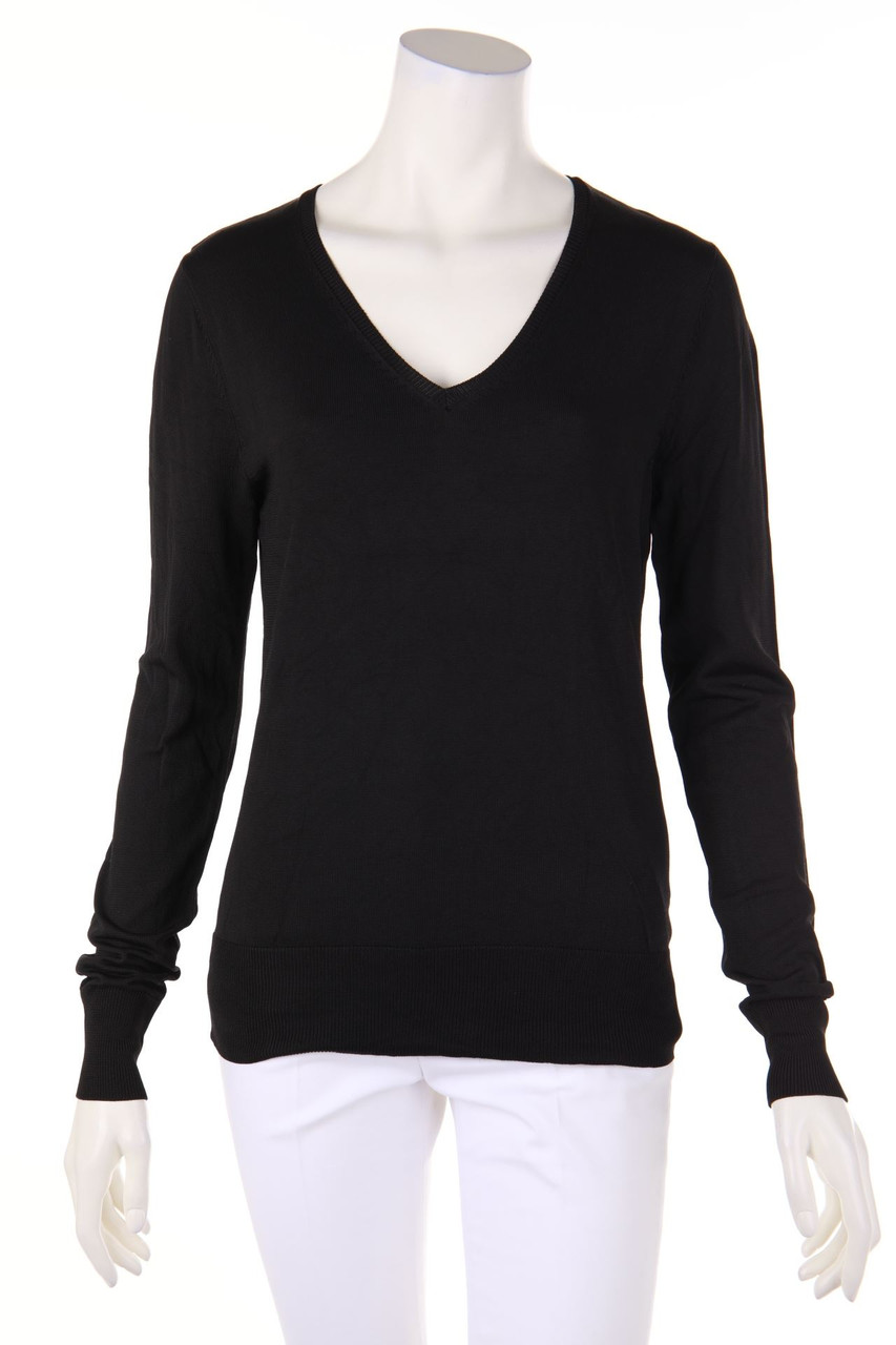 BCBG MAXAZRIA - Strick-Pullover mit tiefem Ausschnitt - L
