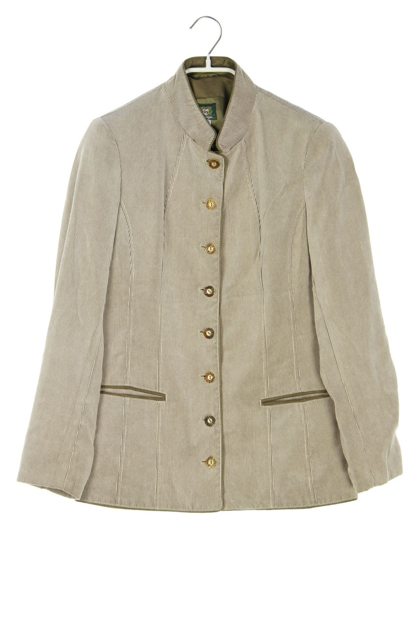 OS Trachten - Trachten-Jacke mit Kunstleder-Details - D 34