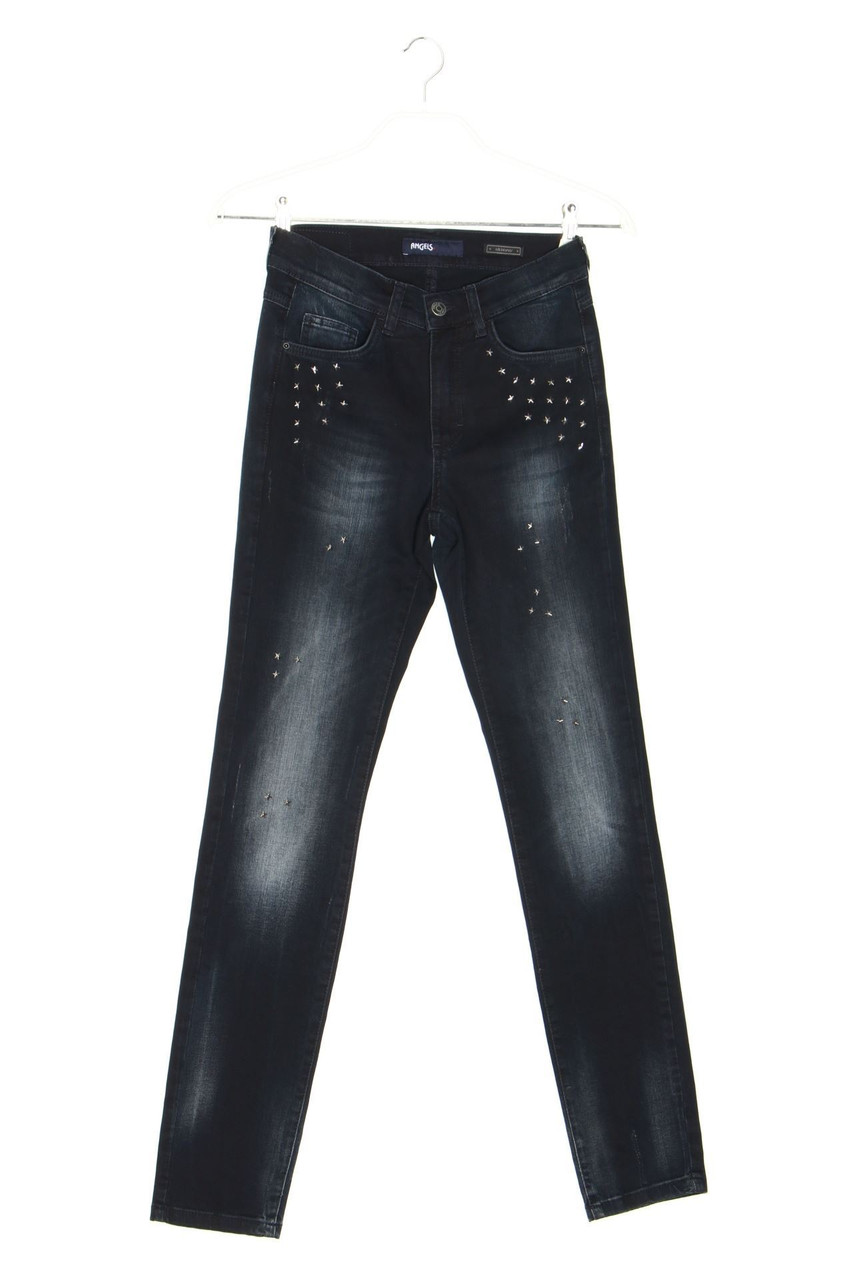 ANGELS - Used Look Skinny-Jeans mit Nieten - D 34