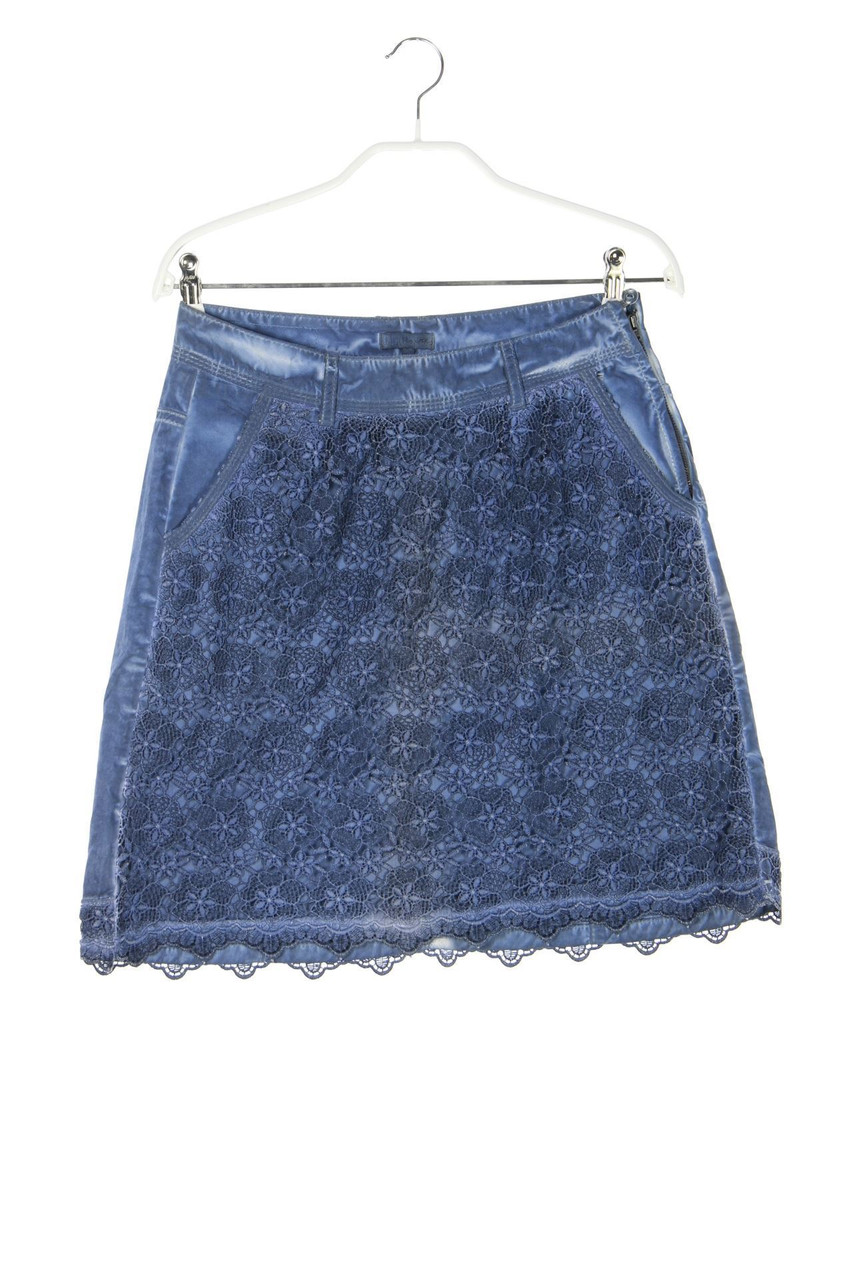 DIDI - Garment Dyed-Rock aus Baumwolle mit Häkelspitze - XS