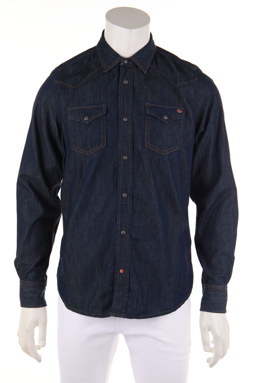 Diesel Industry - Jeans-Hemd mit aufgesetzten Taschen - S