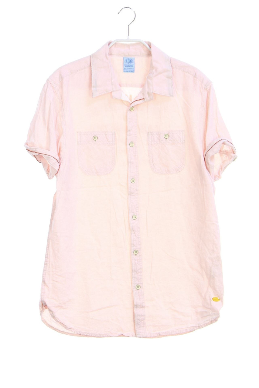 SCOTCH & SODA - Vintage-Kurzarm-Hemd mit Leinen - M