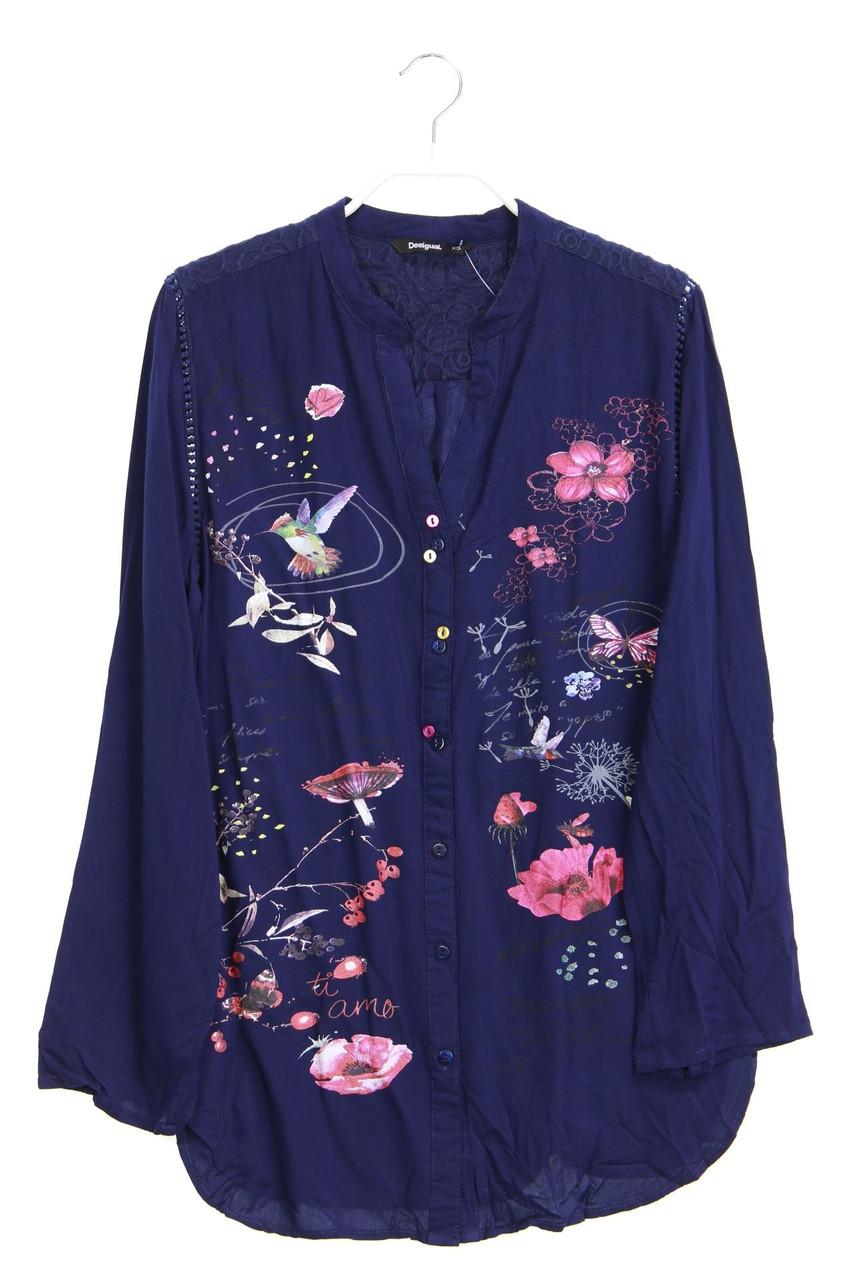 Desigual - Bluse mit Print - XS