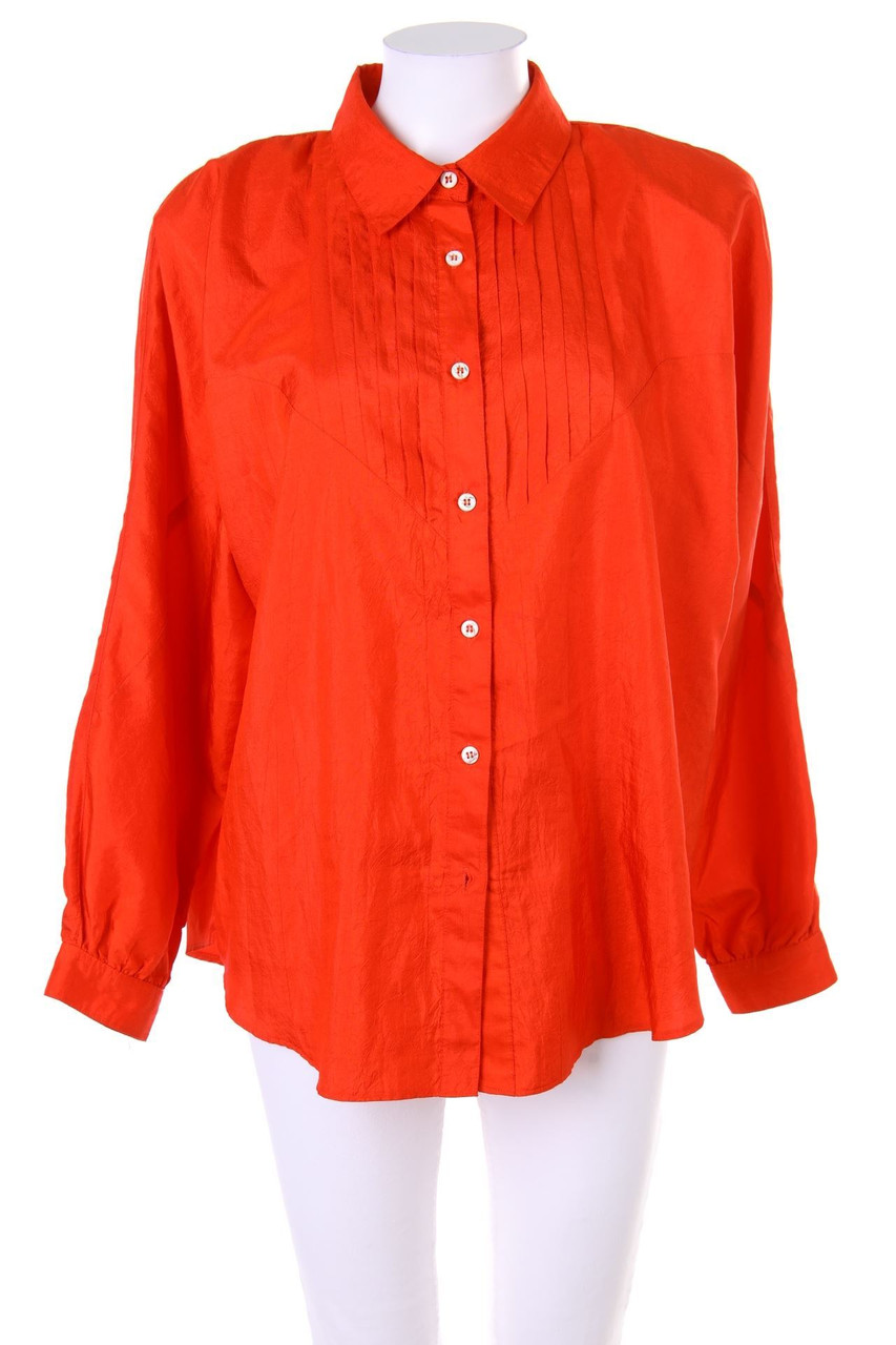 SERGIO DI LAURENTI - Vintage-Bluse mit Biesen - D 42