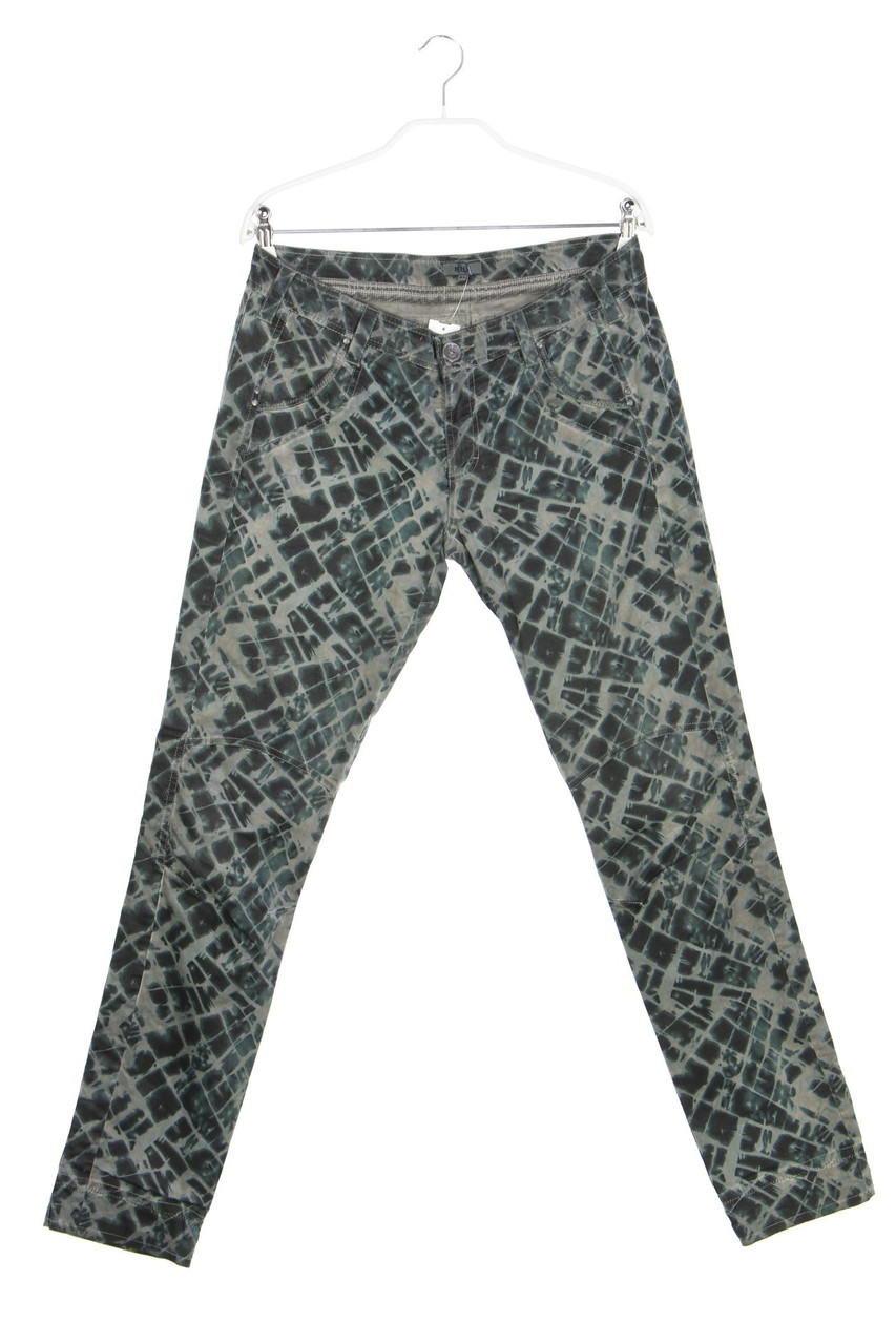 NILE - Garment Dyed-Straight Cut Jeans mit Print - S