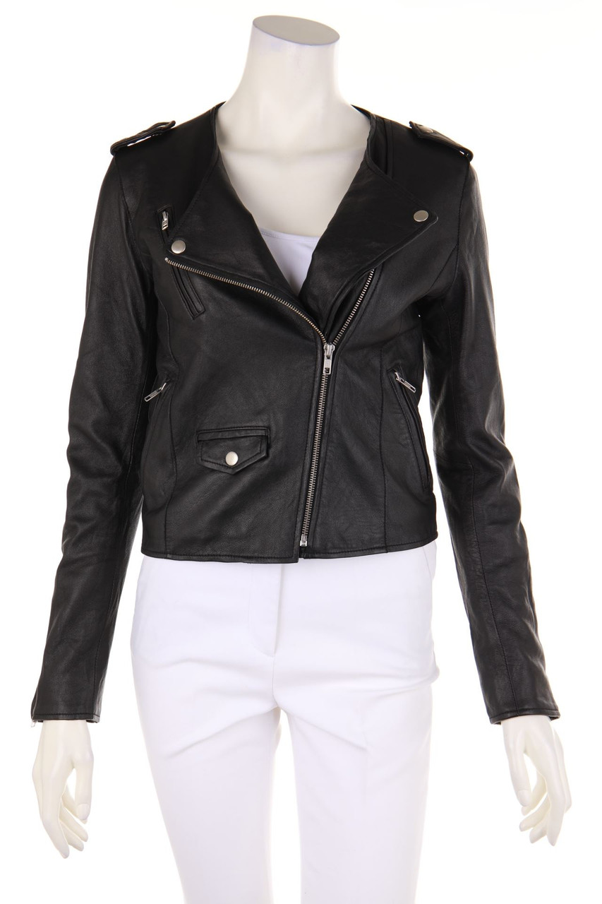 REPEAT LEATHER - Lederjacke im Biker-Stil - D 38