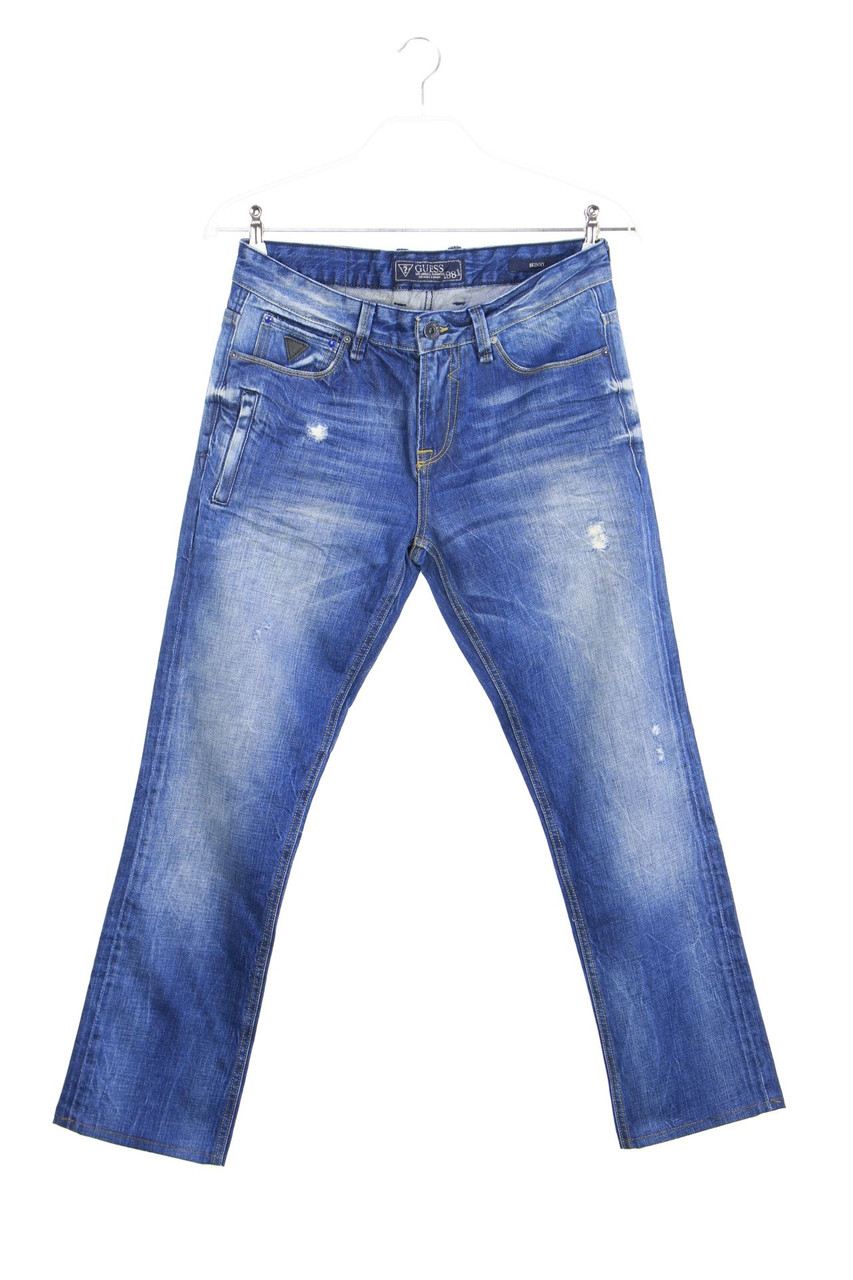GUESS - Destroyed Slim-Jeans mit Logo-Applikation - W30