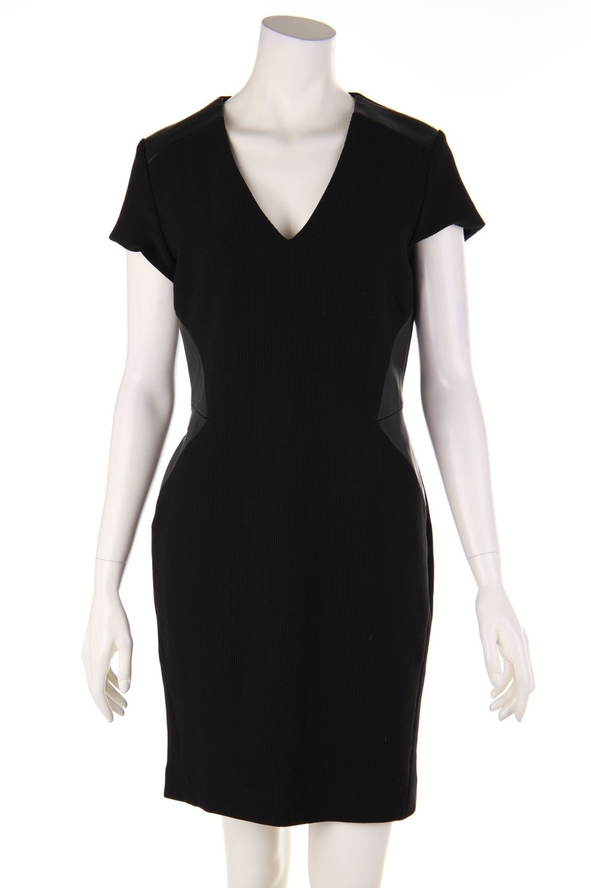 set - Etui-Kleid mit Kunstleder-Details - D 40