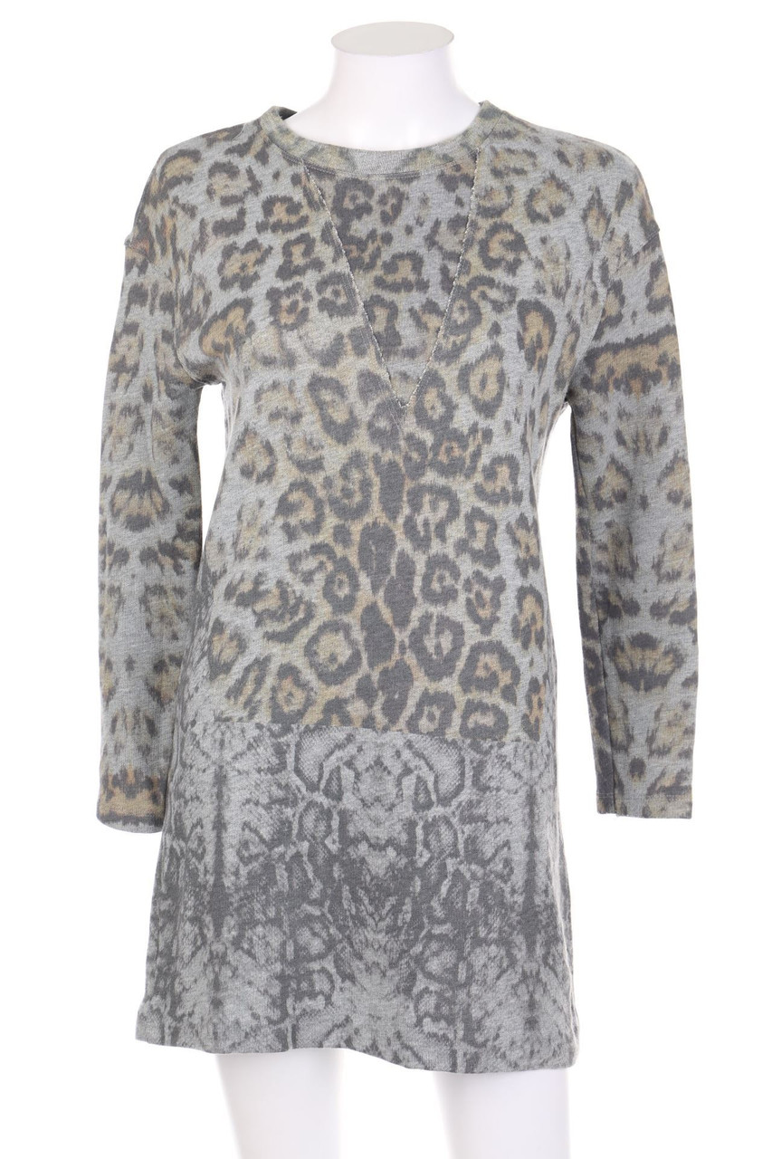 ZARA - Kleid mit Leo-Print - S
