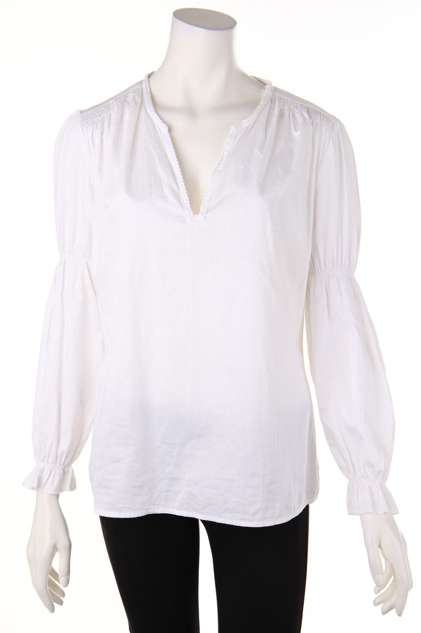 0039 ITALY - Tunika-Bluse mit Raffungen - XL