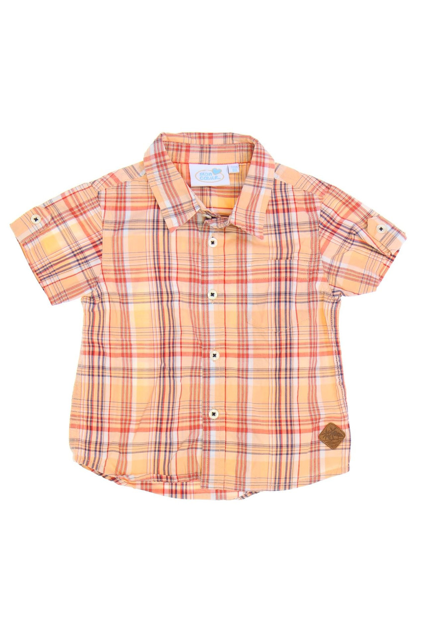 mon coeur - Hemd mit Karo-Muster - 80