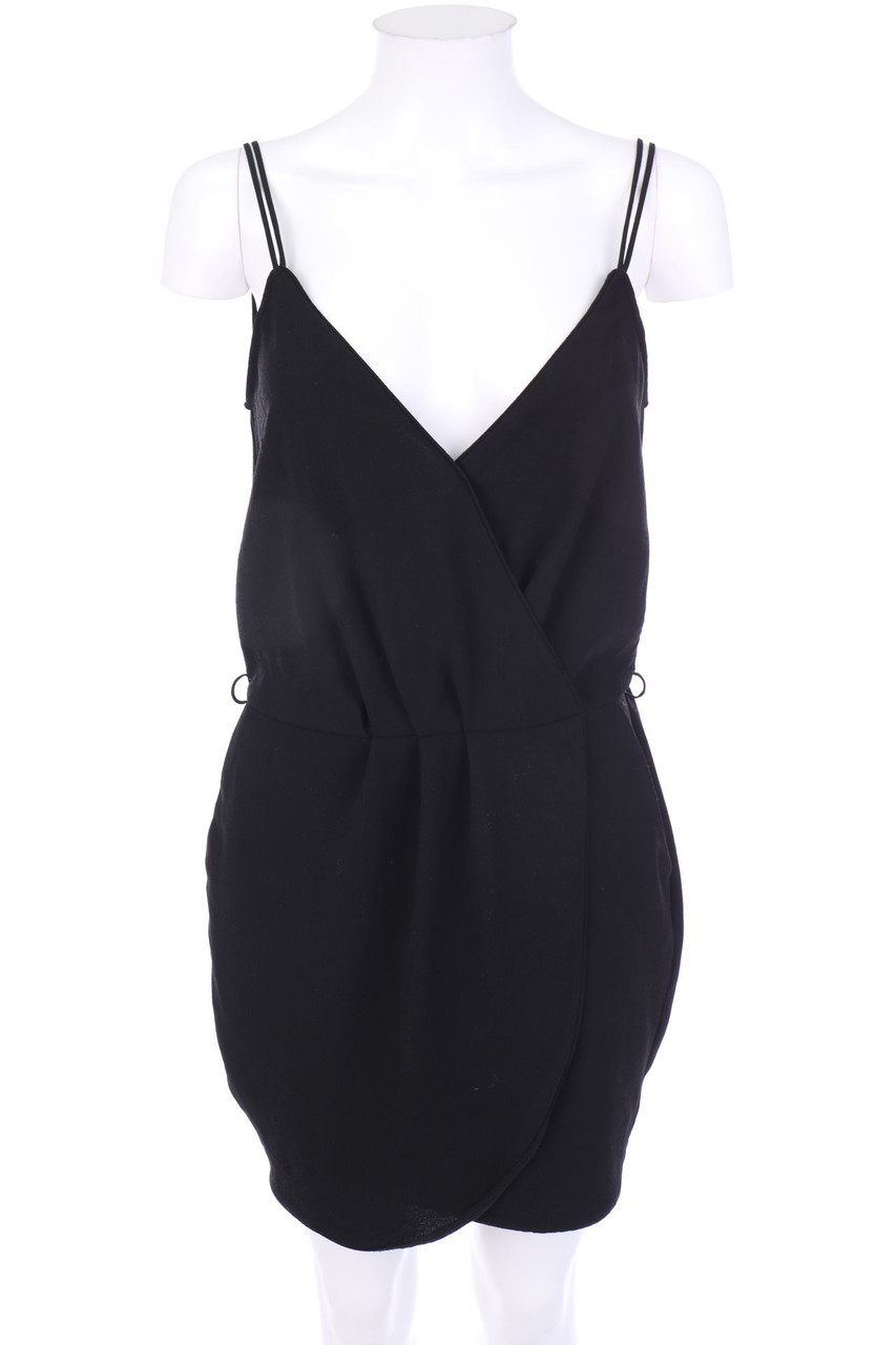 MANGO CASUALWEAR - Kleid in Wickel-Optik mit Falten - S