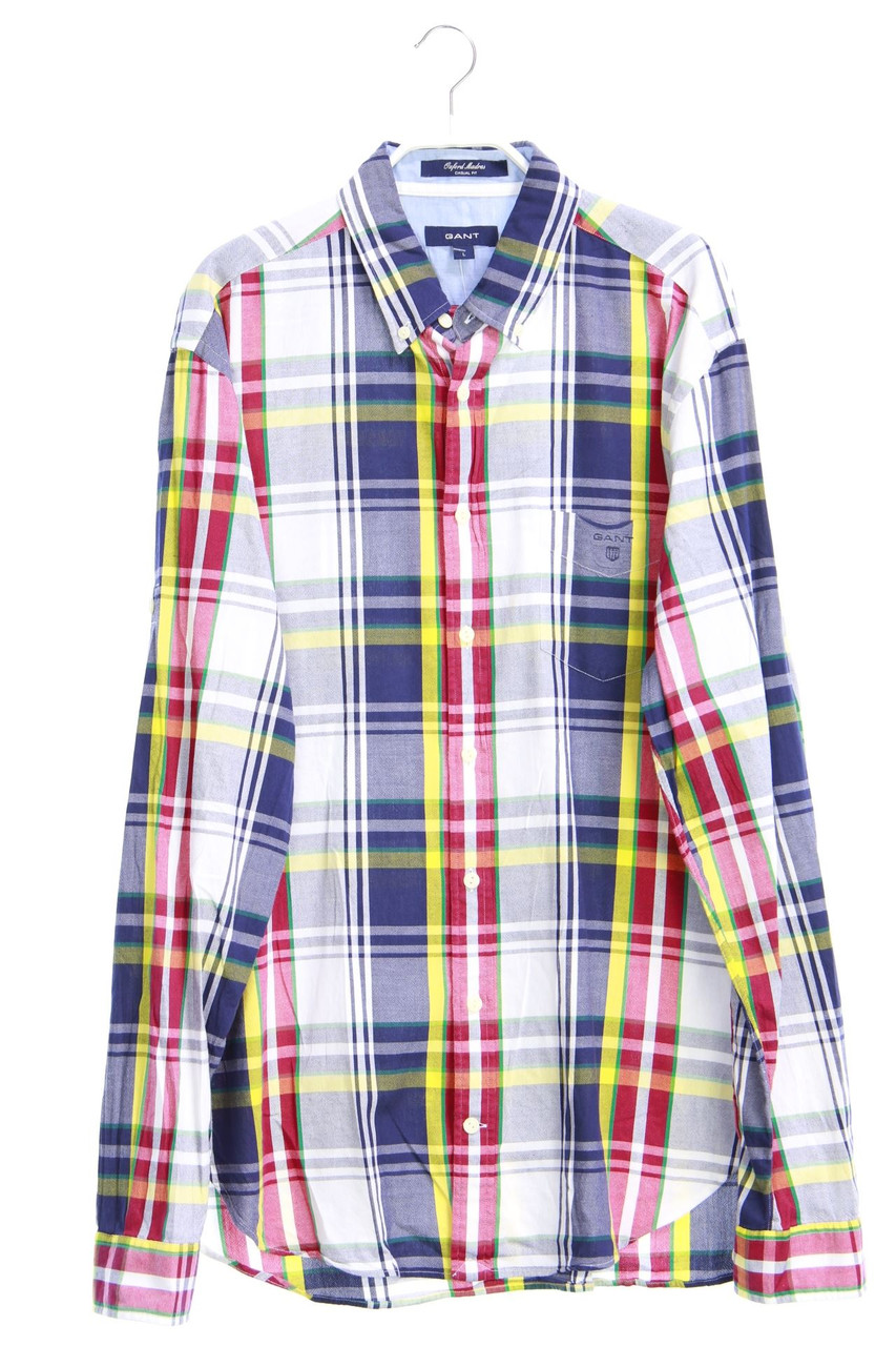 GANT - kariertes Button-down-Hemd mit Logo-Stickerei - L