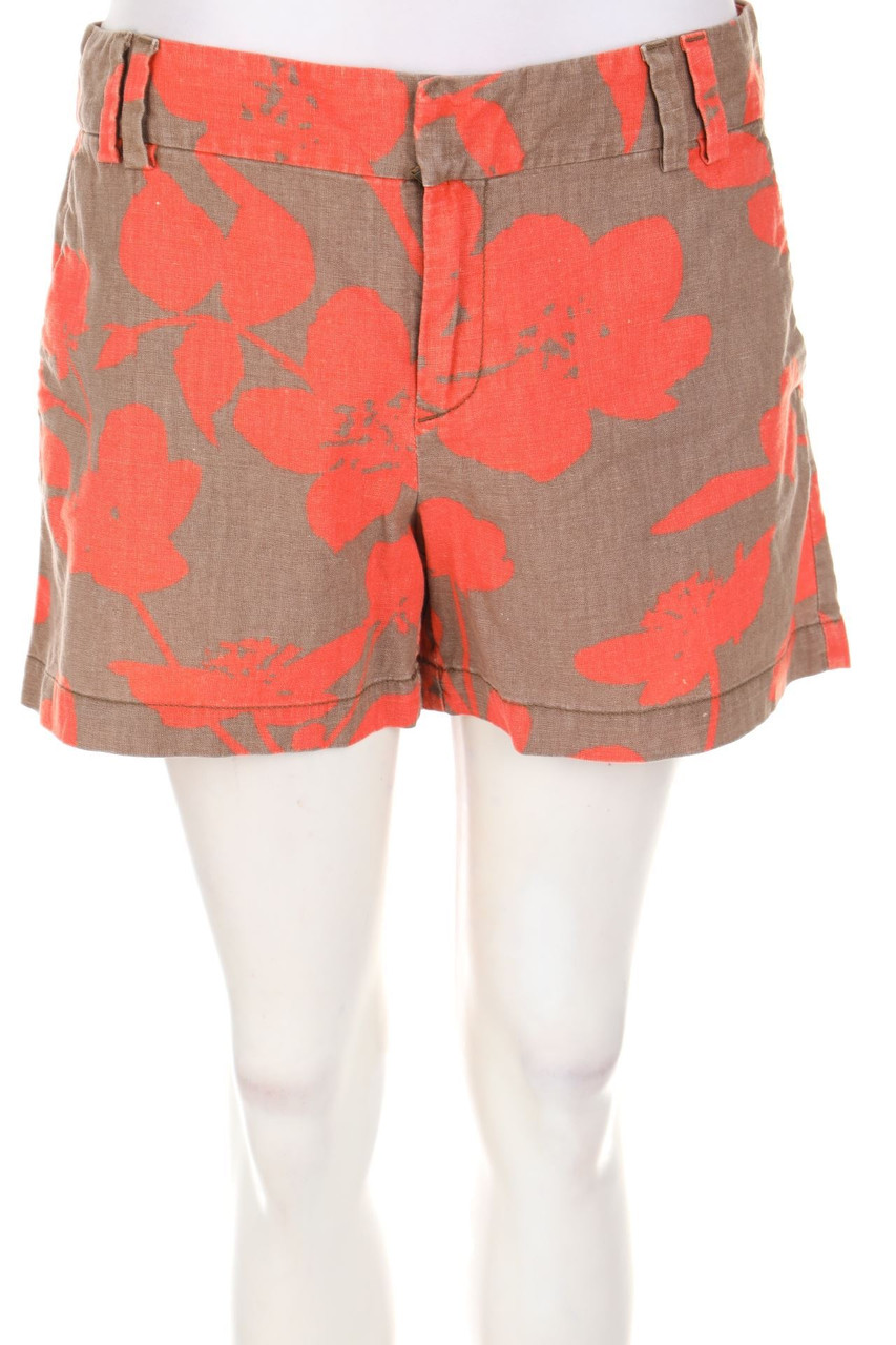 Ann Taylor LOFT - Shorts aus Leinen-Mix mit Blumen-Print - S