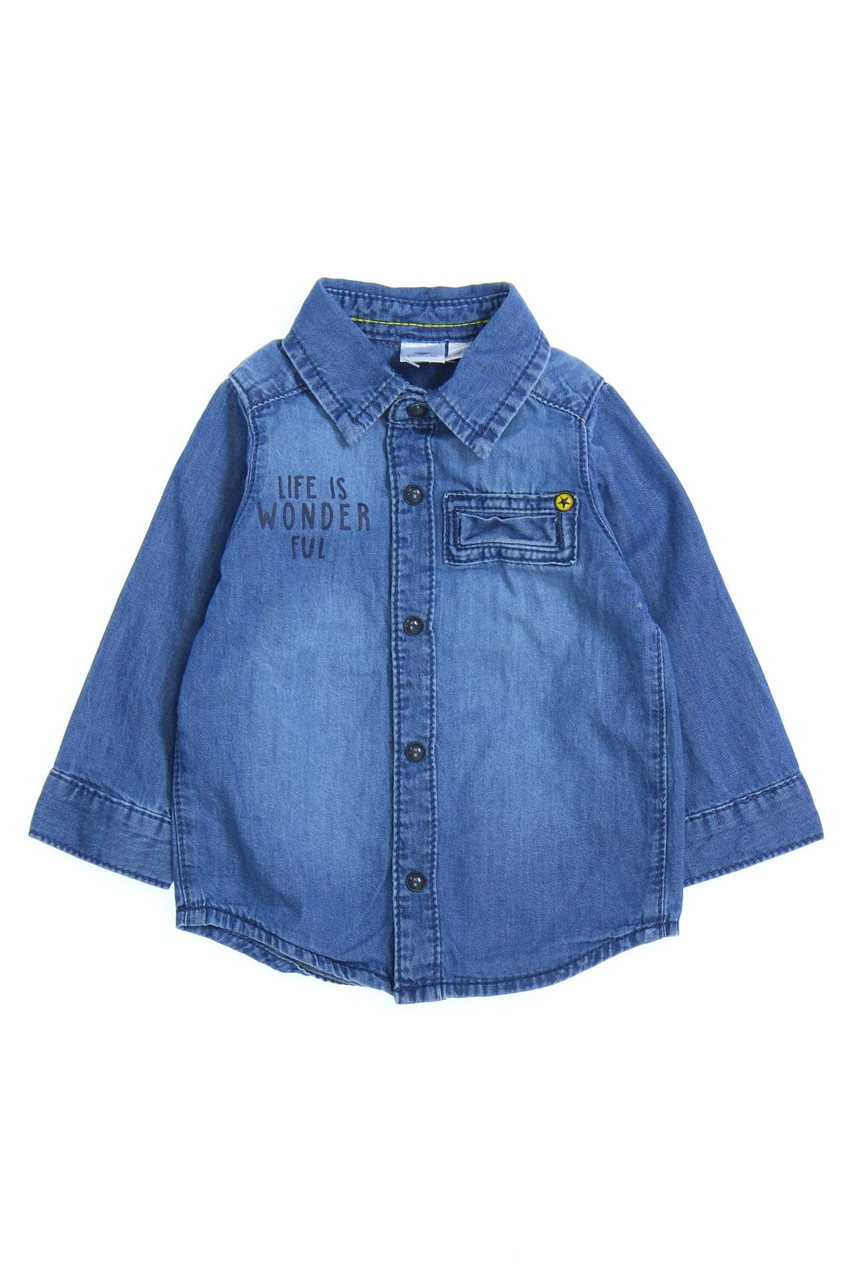 grain de blé - Jeans-Hemd im Used Look - 62