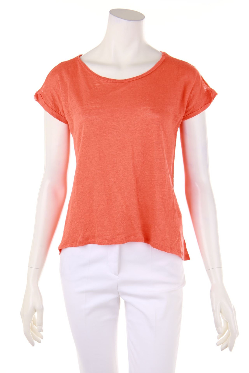 sandro - Shirt mit Spitzen-Einsatz - D 34-36