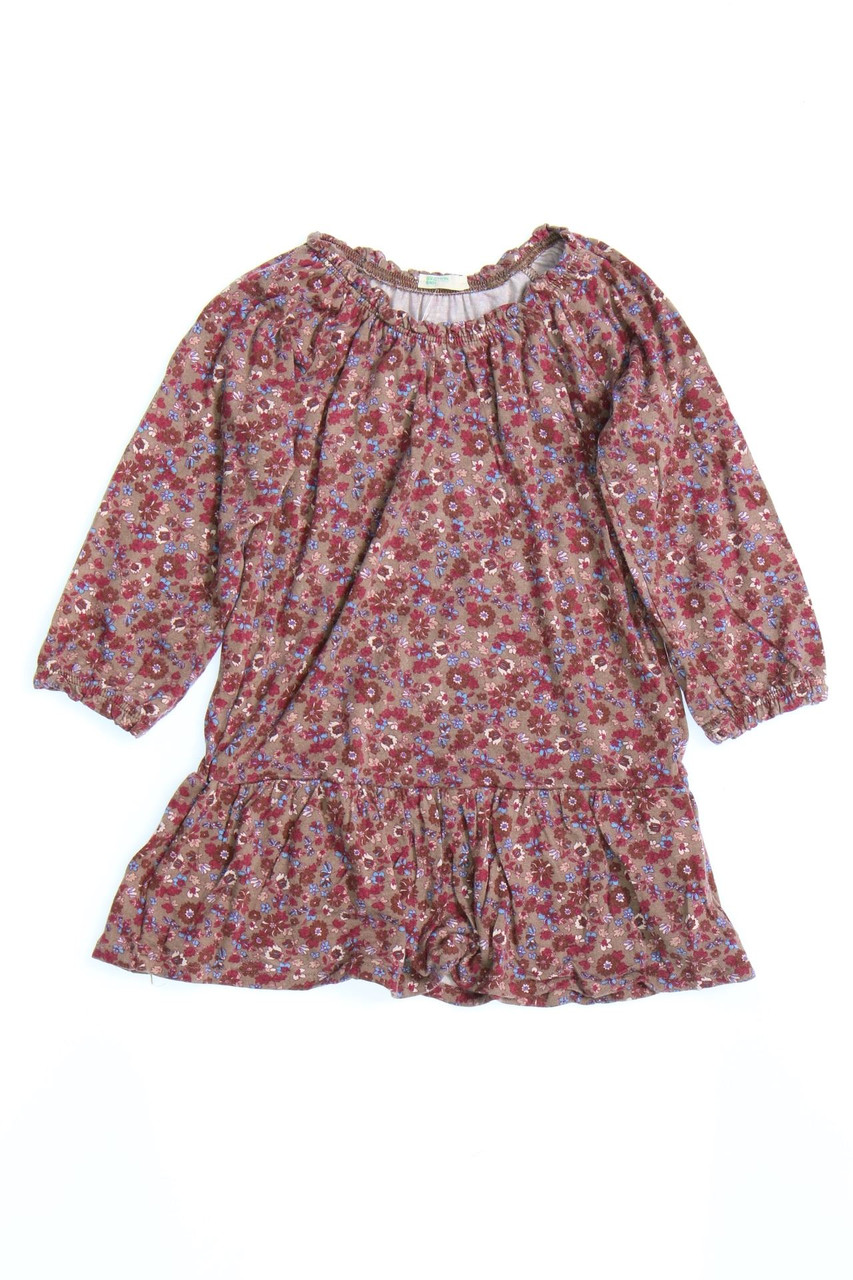 BENETTON BABY - Kleid aus Viskose-Mix mit floralem Muster - 74