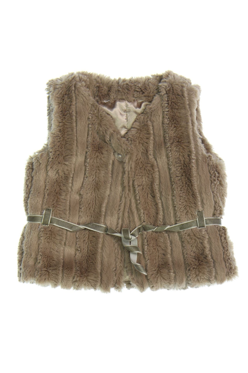 Ohne Label - Fake Fur-Weste - 74