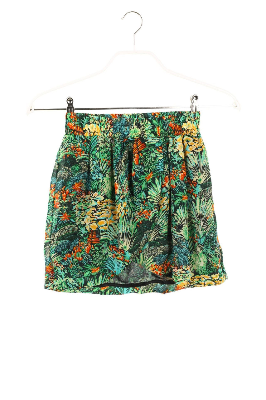 PULL&BEAR - Rock mit Tropical Print - XS