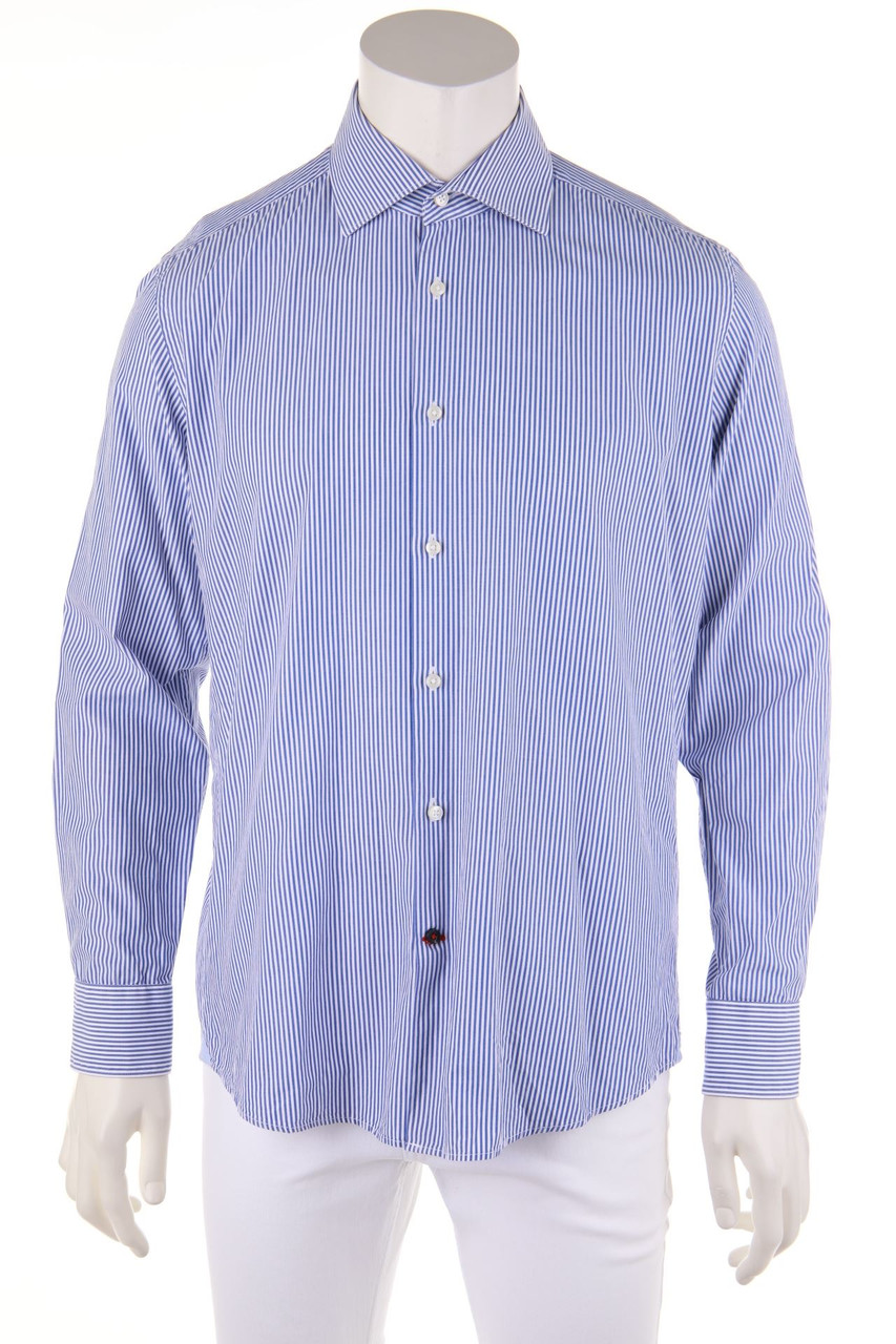 TOMMY HILFIGER TAILORED - gestreiftes Hemd aus Baumwolle - 41