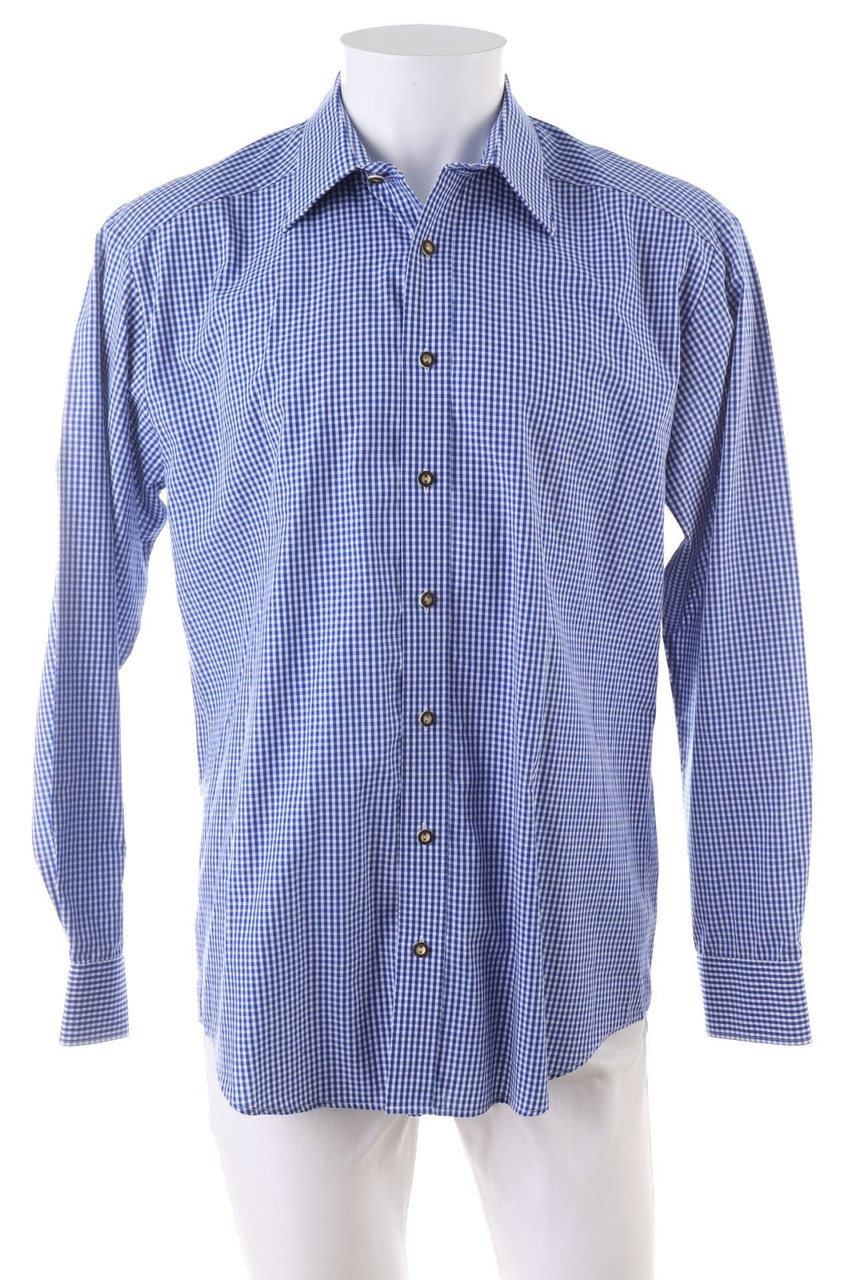 Der Wildschütz - kariertes Hemd im Trachten-Stil - 39