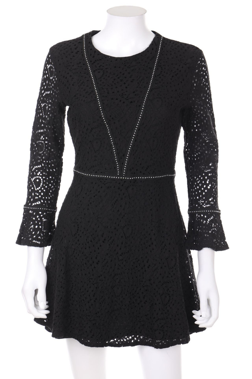 MANGO - Kleid aus Spitze aus Spitze mit Nieten - M