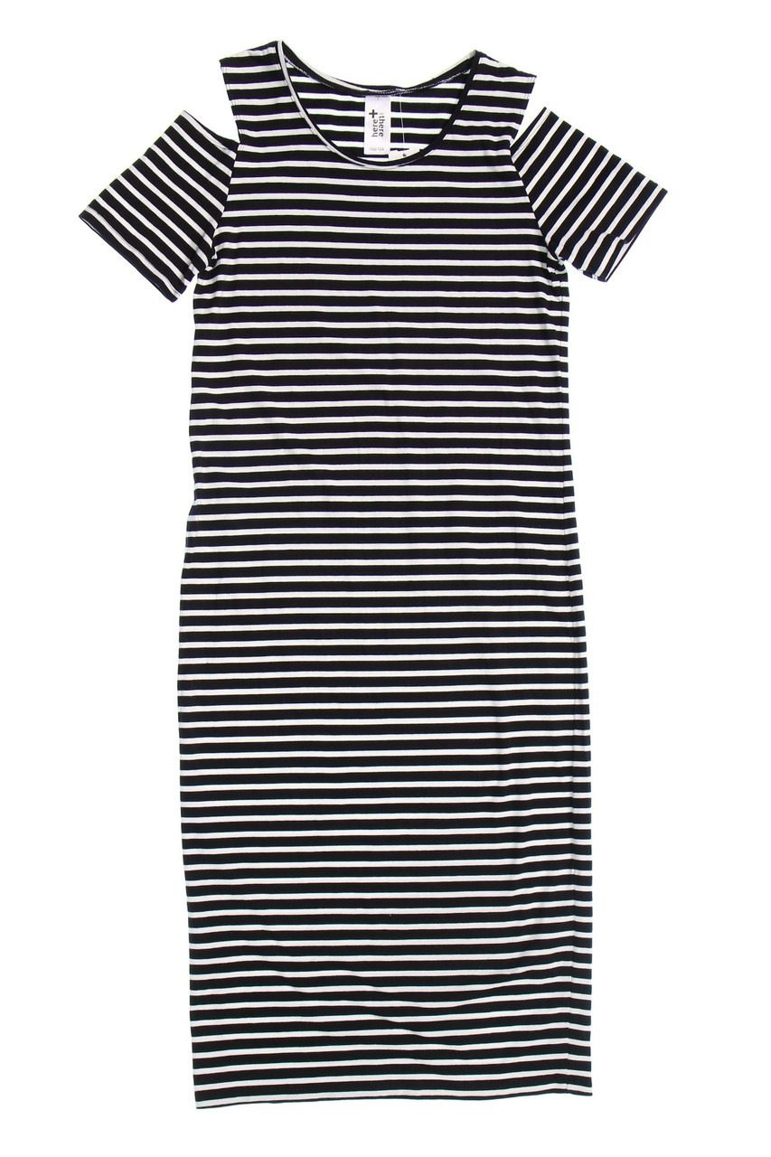 here+there C&A - Kleid mit Streifen mit Cut-outs - 158