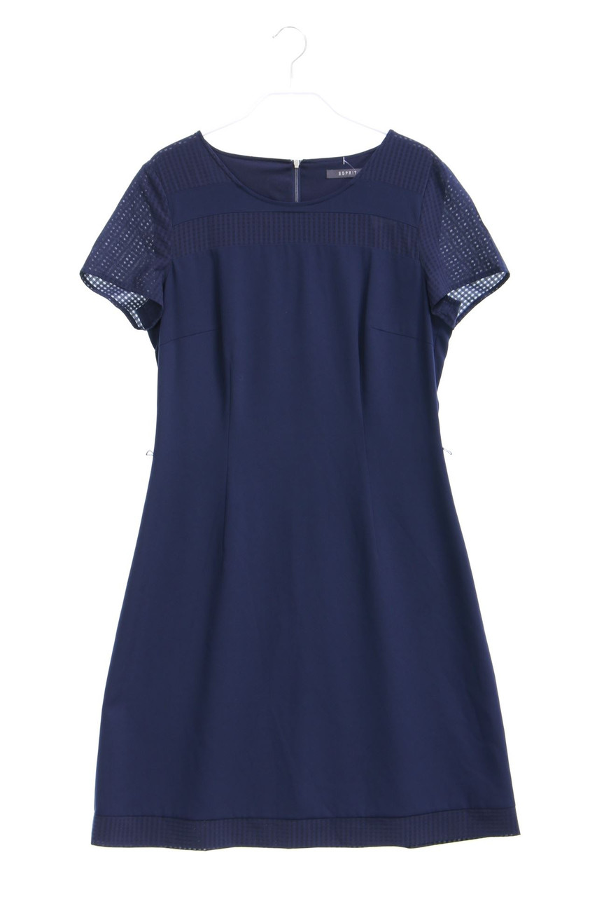ESPRIT - Kurzarm-Kleid in A-Linie - D 36