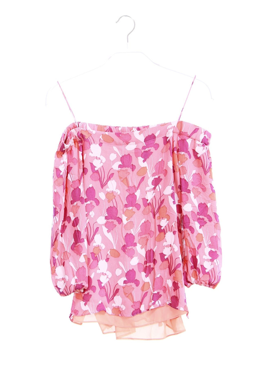 Massimo Dutti - 3/4-Arm-Shirt mit Blumen-Print - D 34