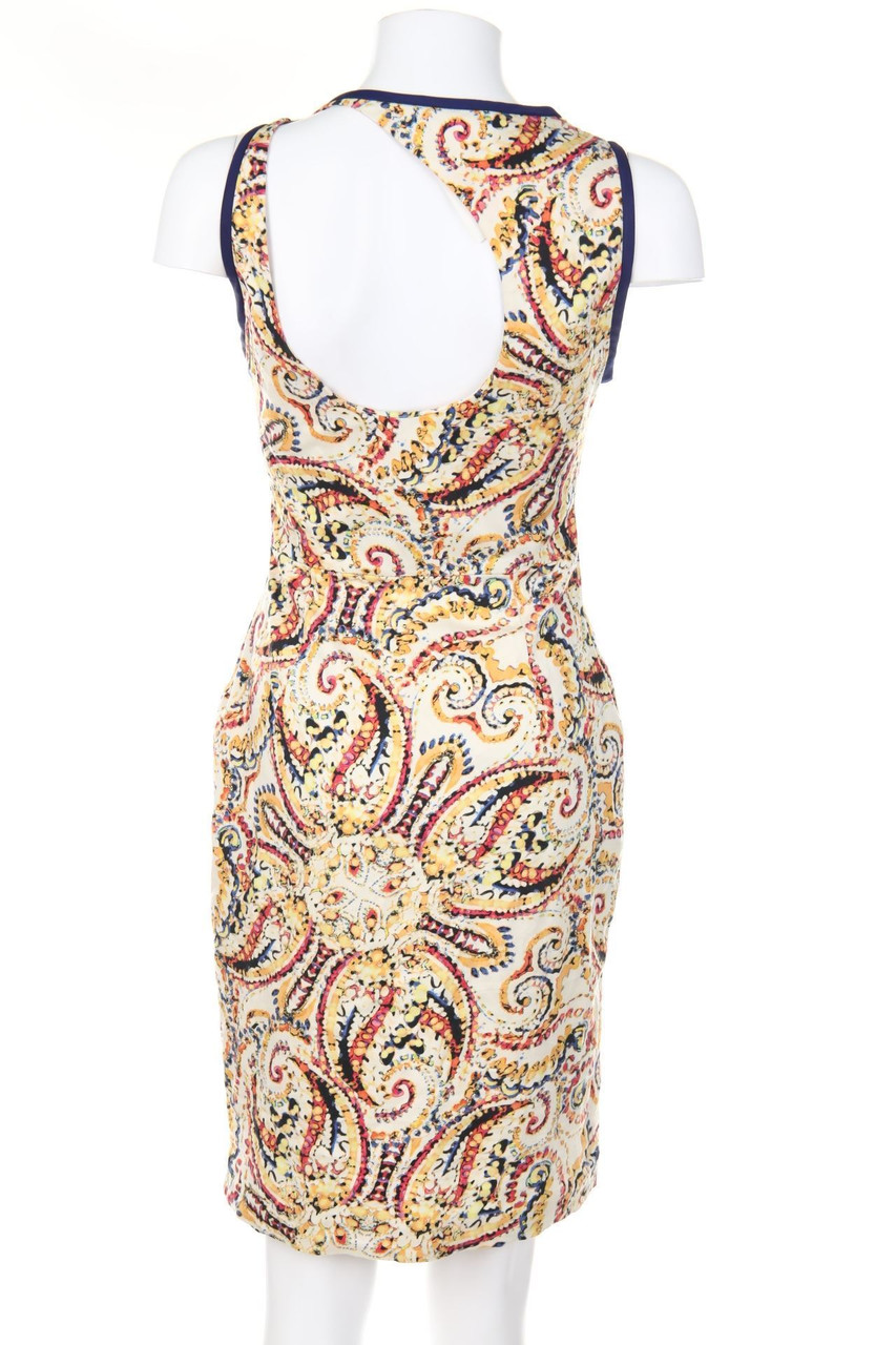ZARA WOMAN - Kleid mit Paisley-Print mit Rückenausschnitt - S