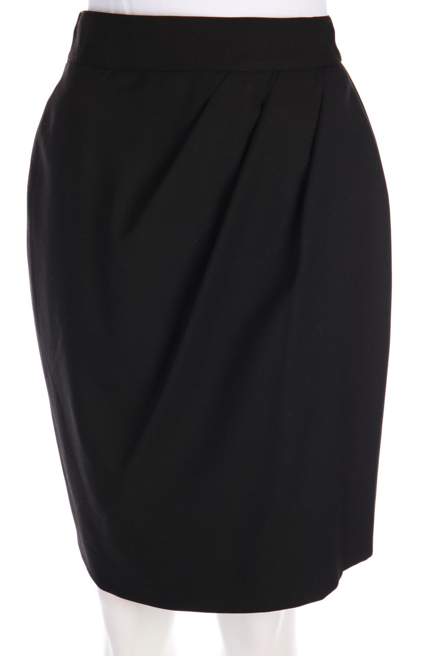 SPORTMAX - Rock aus reiner Schurwolle mit Falten - D 40