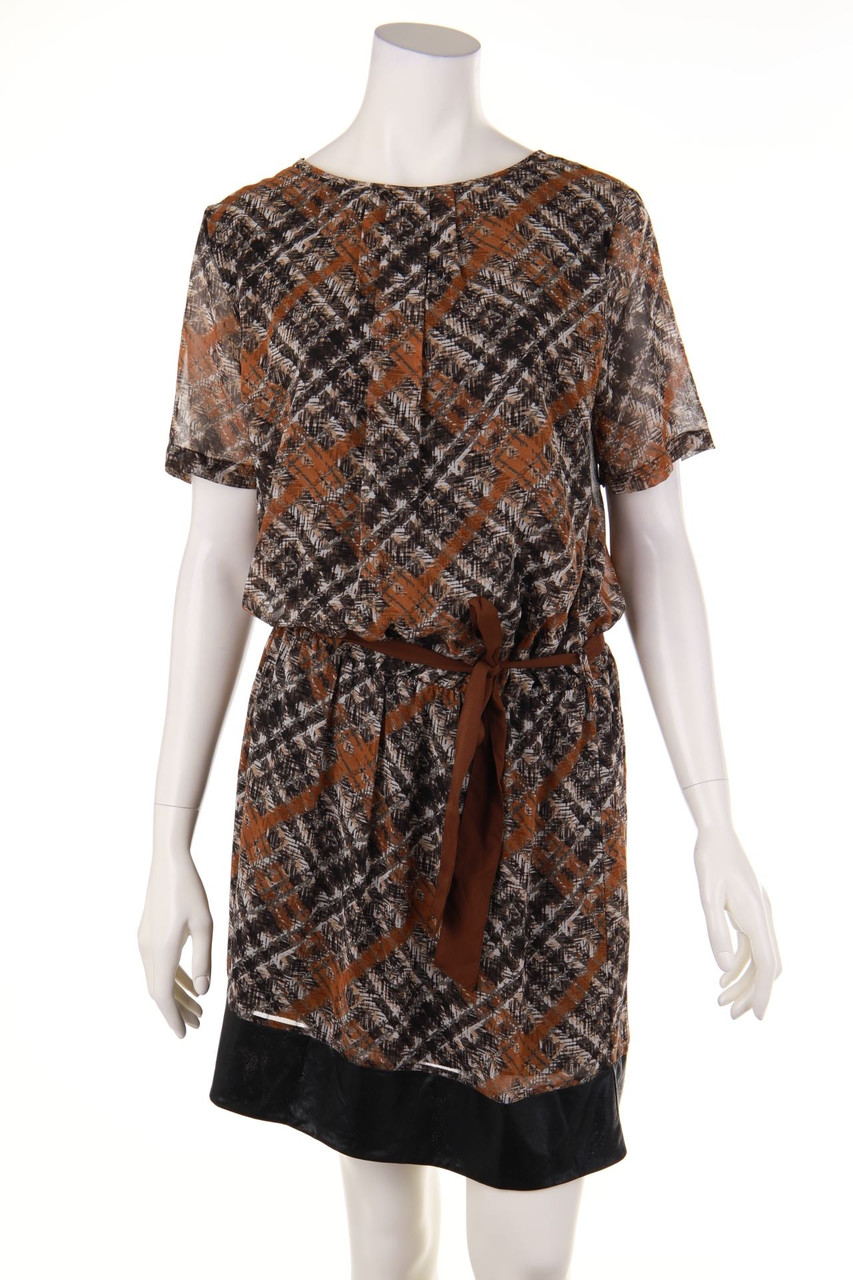 LA FÉE MARABOUTÉE - Kleid mit Print mit Gürtel - D 38