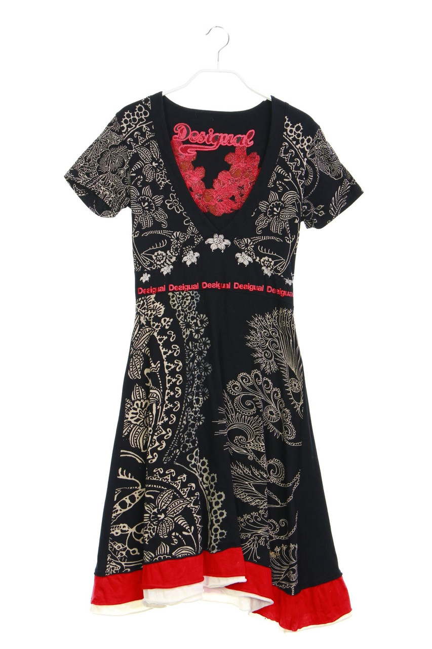 Desigual - Kleid aus Baumwolle mit Print - S
