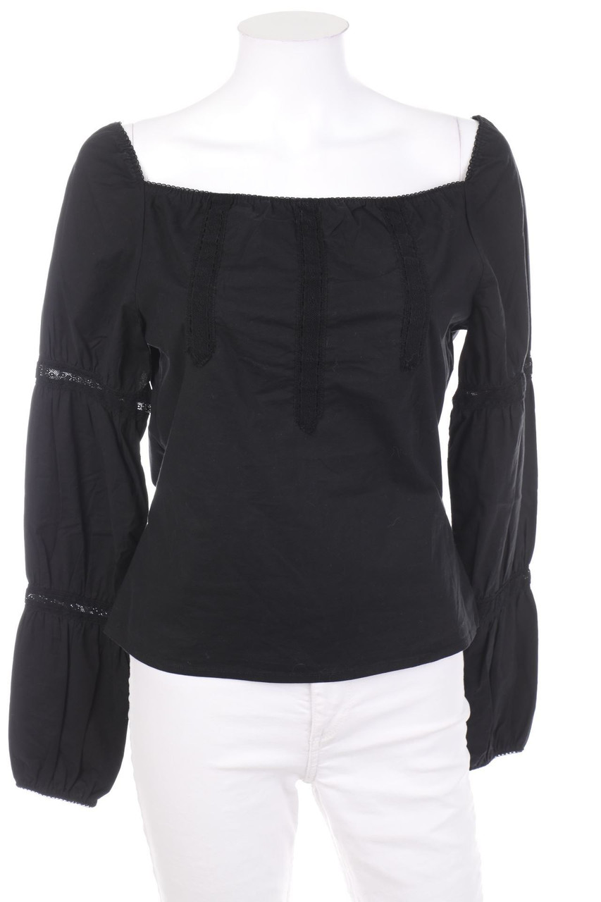 KOOKAI - Carmen-Bluse mit Spitzen-Einsatz - D 38