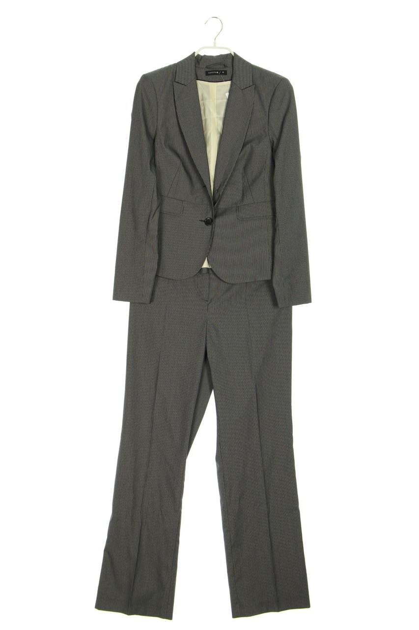 comma - Hosenanzug aus Viskose-Mix mit Nadelstreifen - D 38