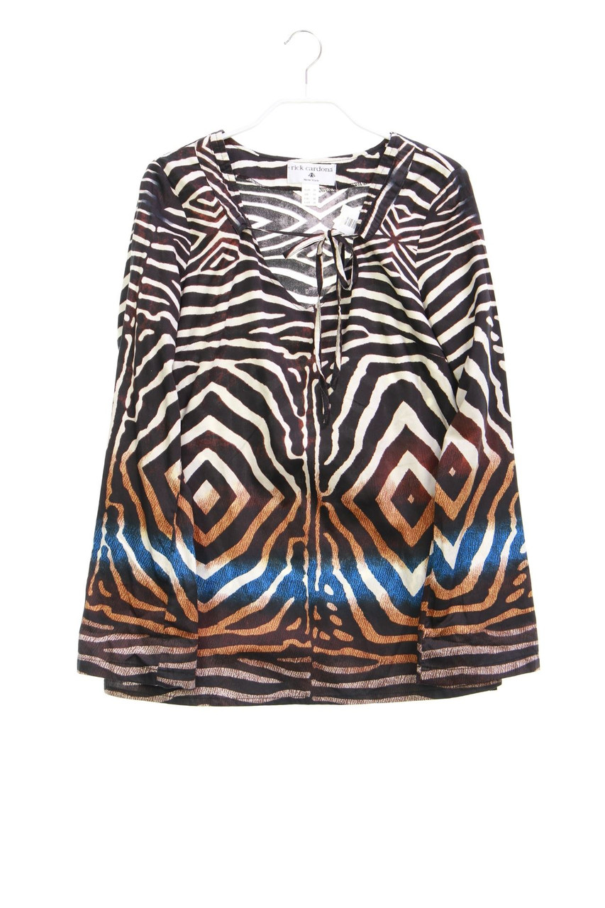 rick cardona - Bluse mit Animal-Print - D 36