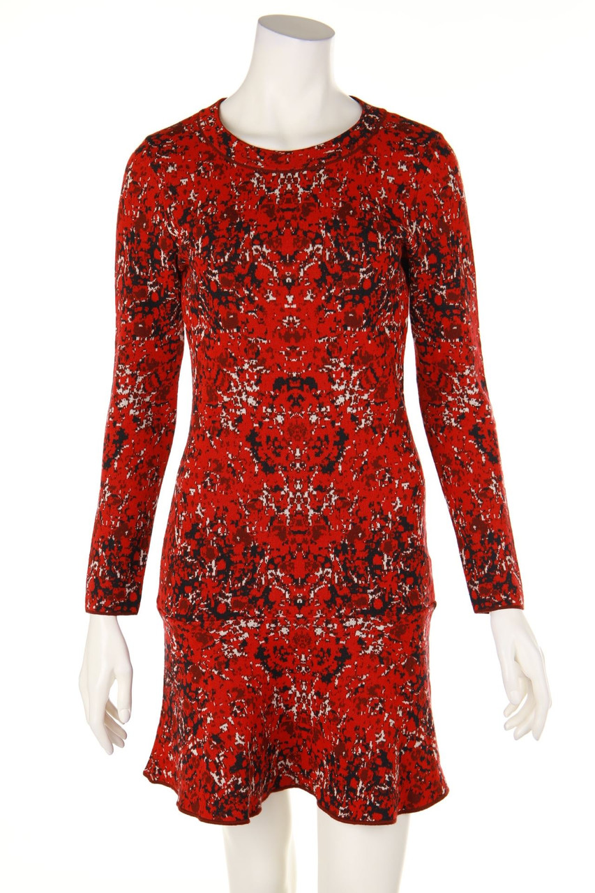 M MISSONI - Muster-Strick-Strickkleid mit Wolle - D 36