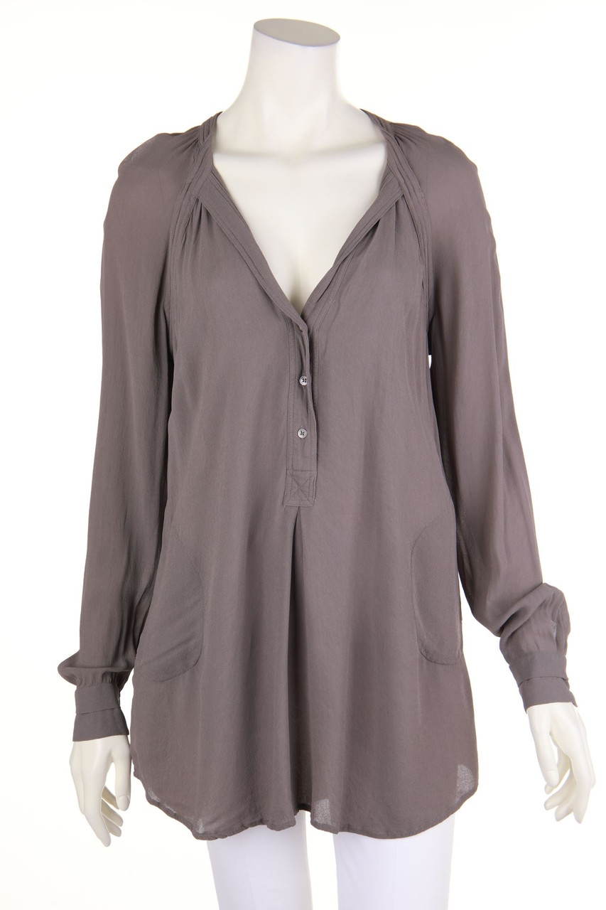 BCBG MAXAZRIA - Bluse aus Viskose mit Falten - S