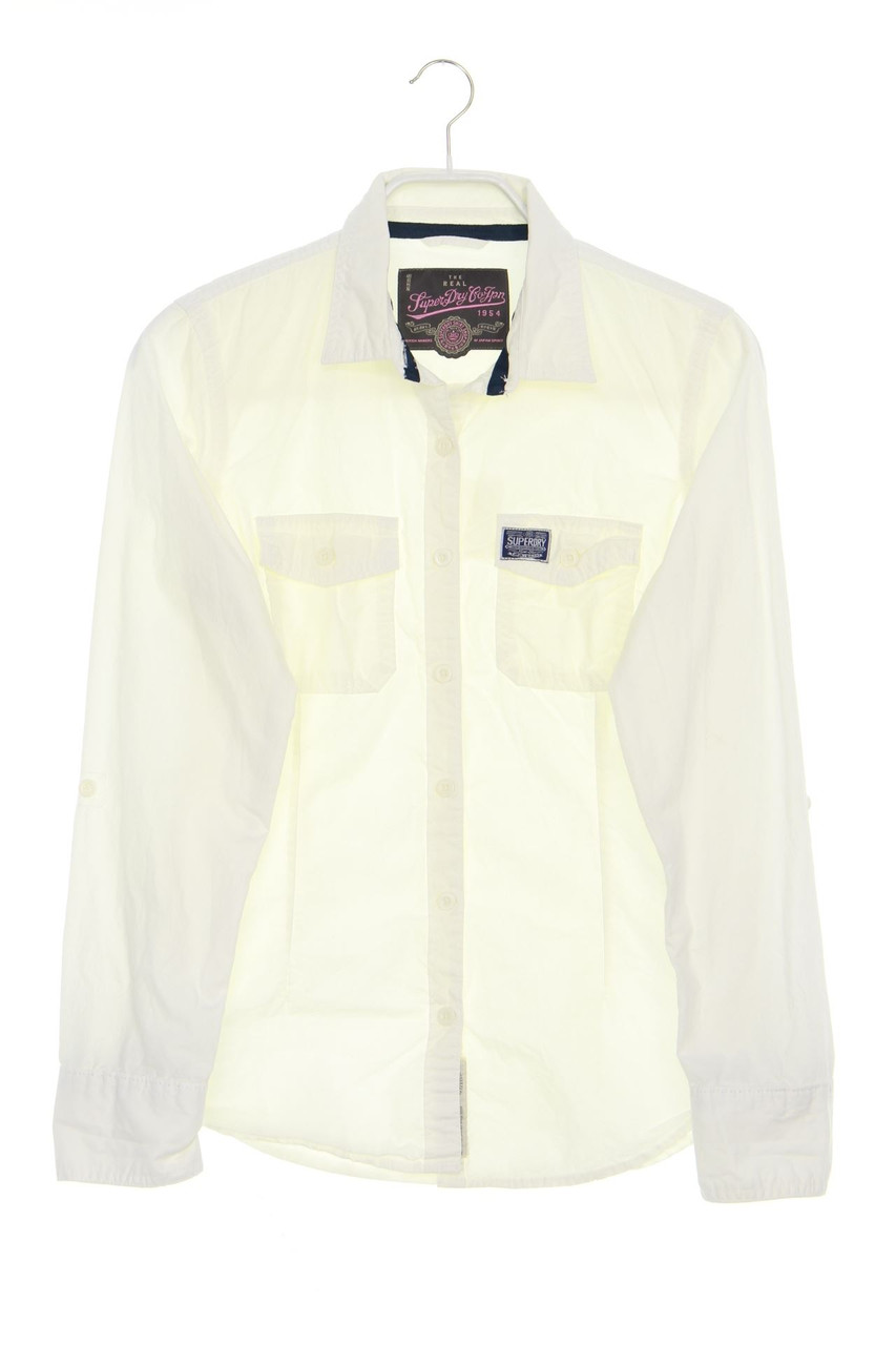 Superdry - Hemd-Bluse mit Logo-Patch - M