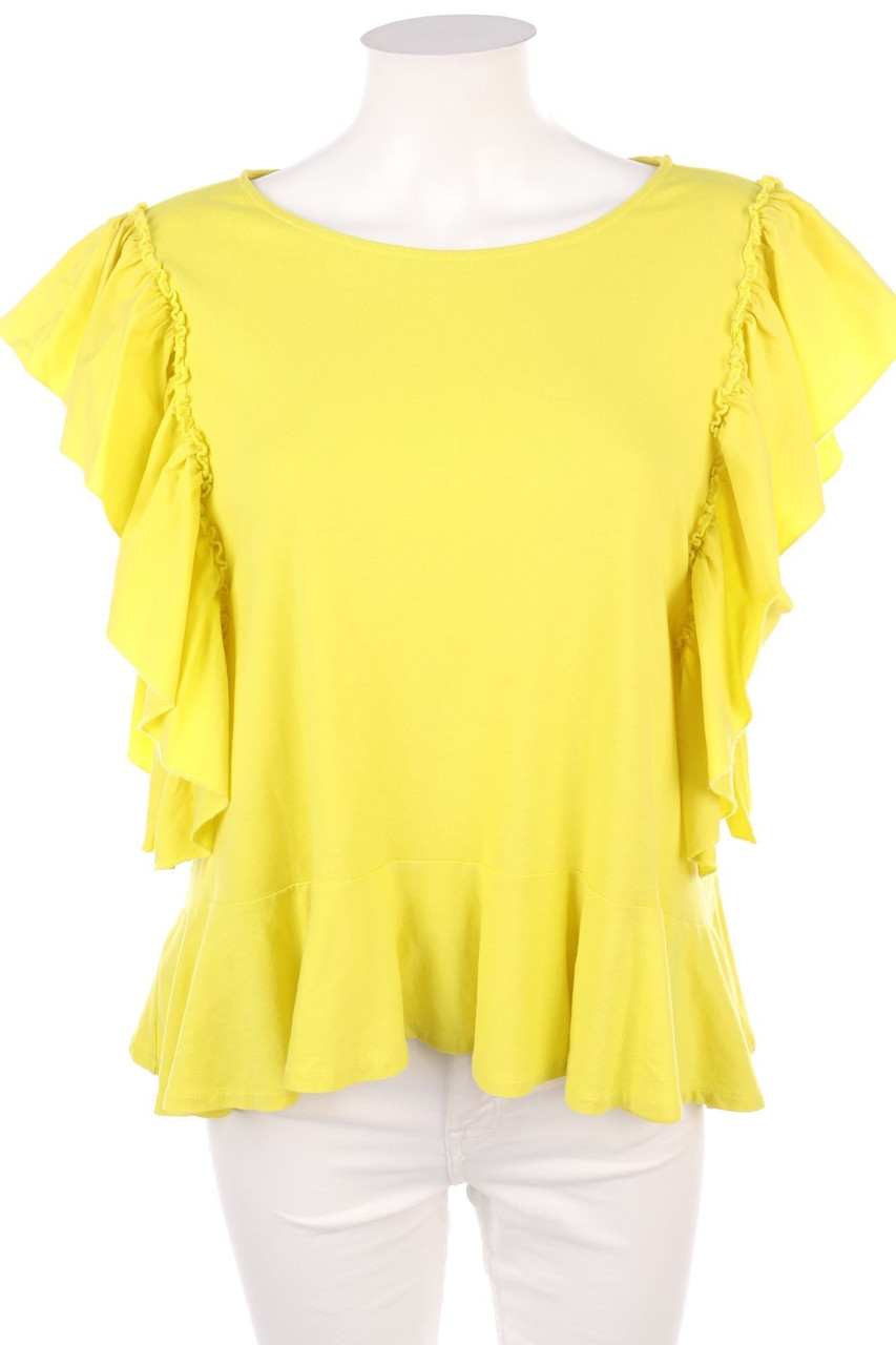 MANGO SUIT - Volant-Shirt mit Schößchen - S