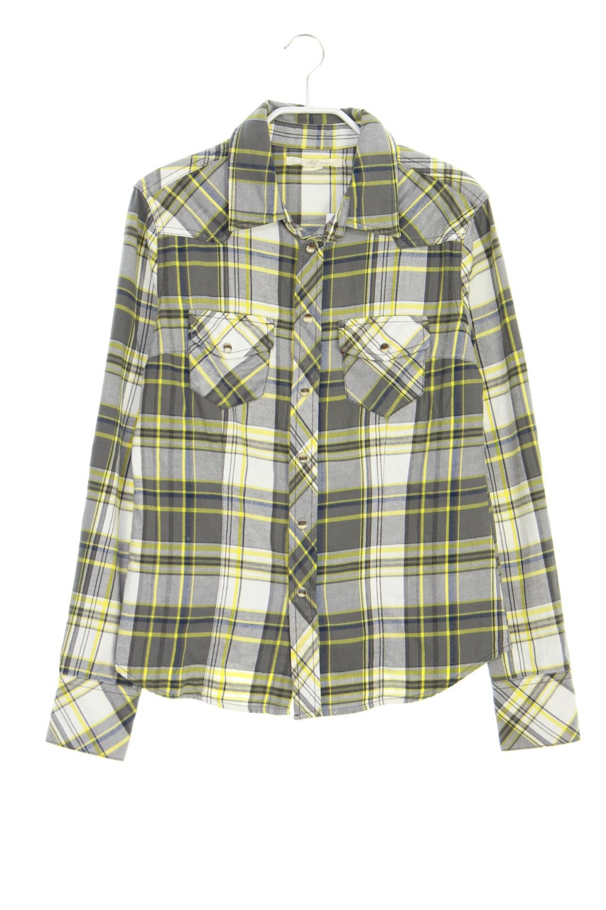 LEVI´S - Karo-Hemd-Bluse mit Logo-Badge - M