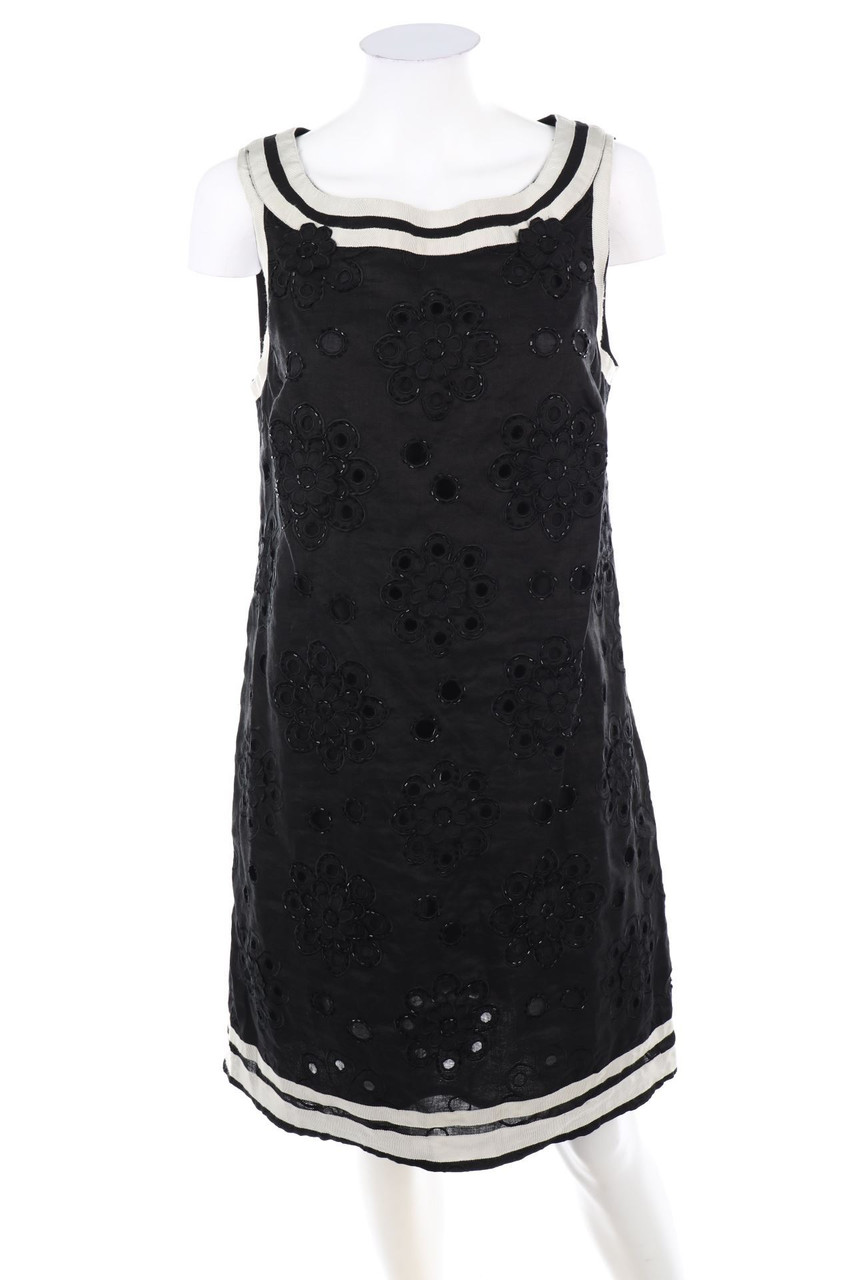 Derhy - Kleid aus Lochspitze mit Leinen - L