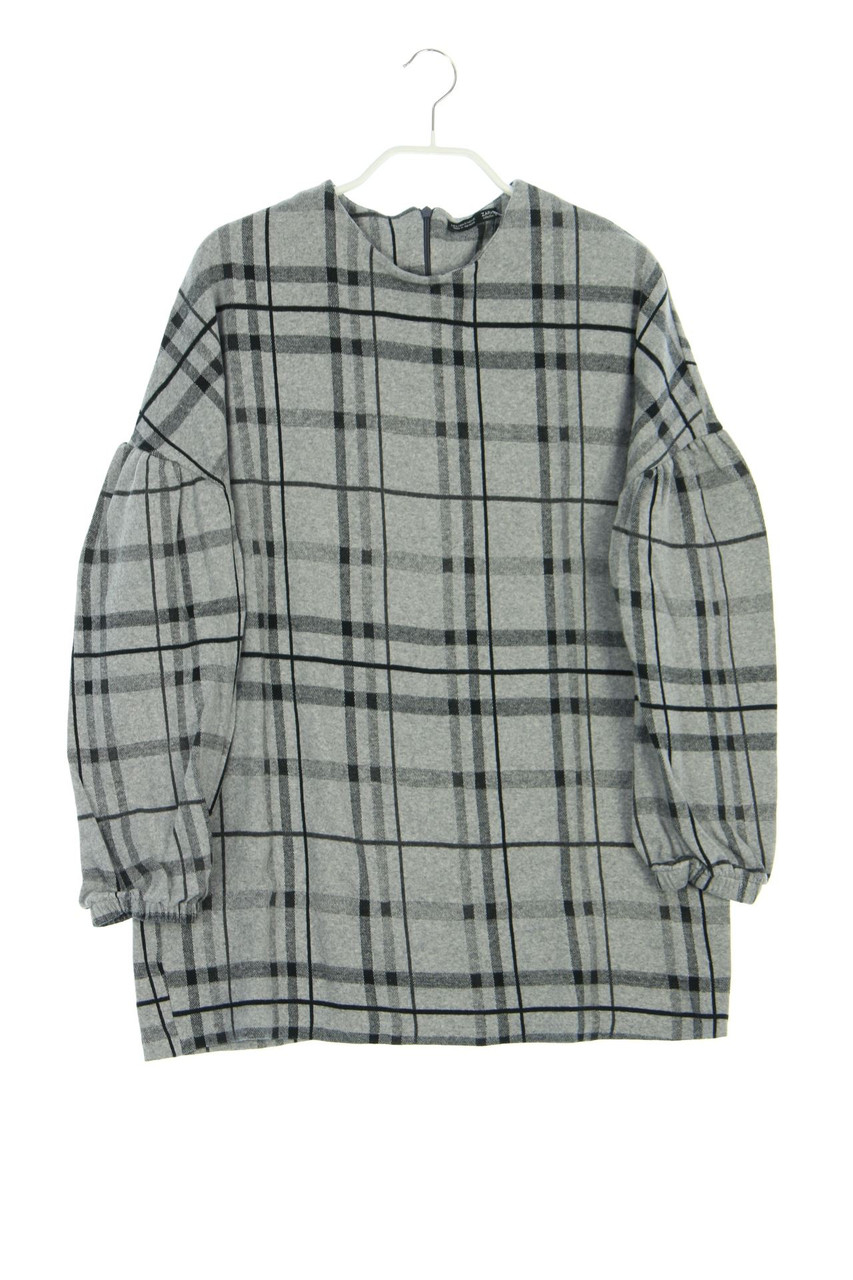 ZARA W&B - Strick-Pullover mit Karo-Muster - S