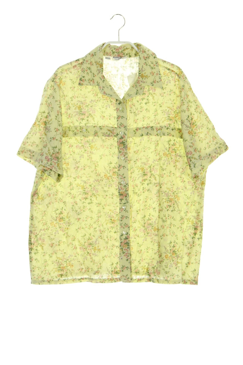 ALFRED DUNNER - Kurzarm-Bluse mit floralem Muster - XXXXL