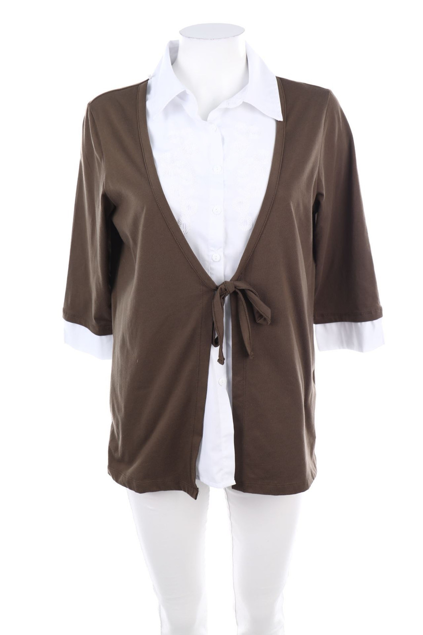 Ohne Label - Cardigan im Layer Look - D 42