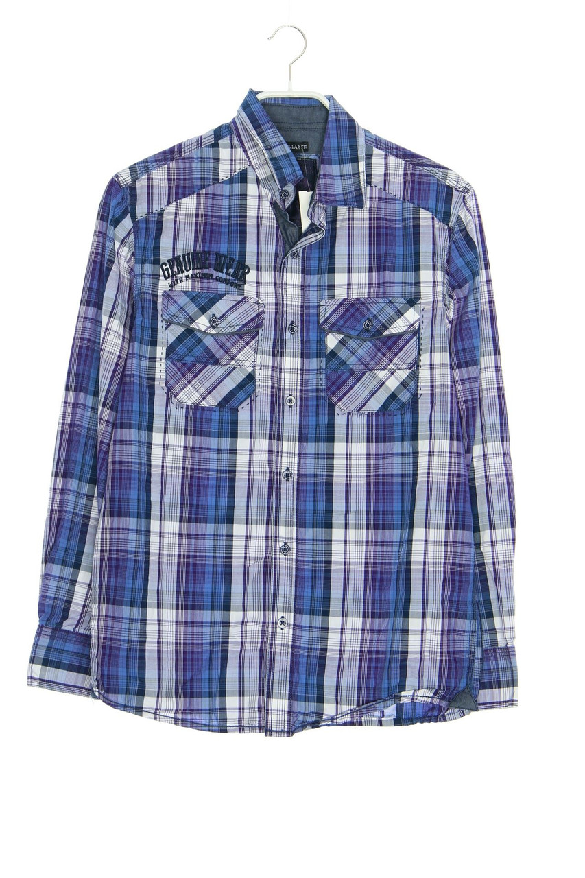 Tom Tompson - kariertes Hemd aus Baumwolle - S