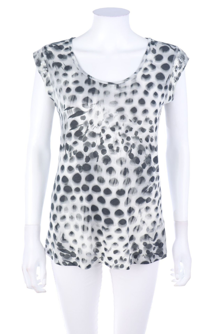 monari - T-Shirt mit Pailletten - M