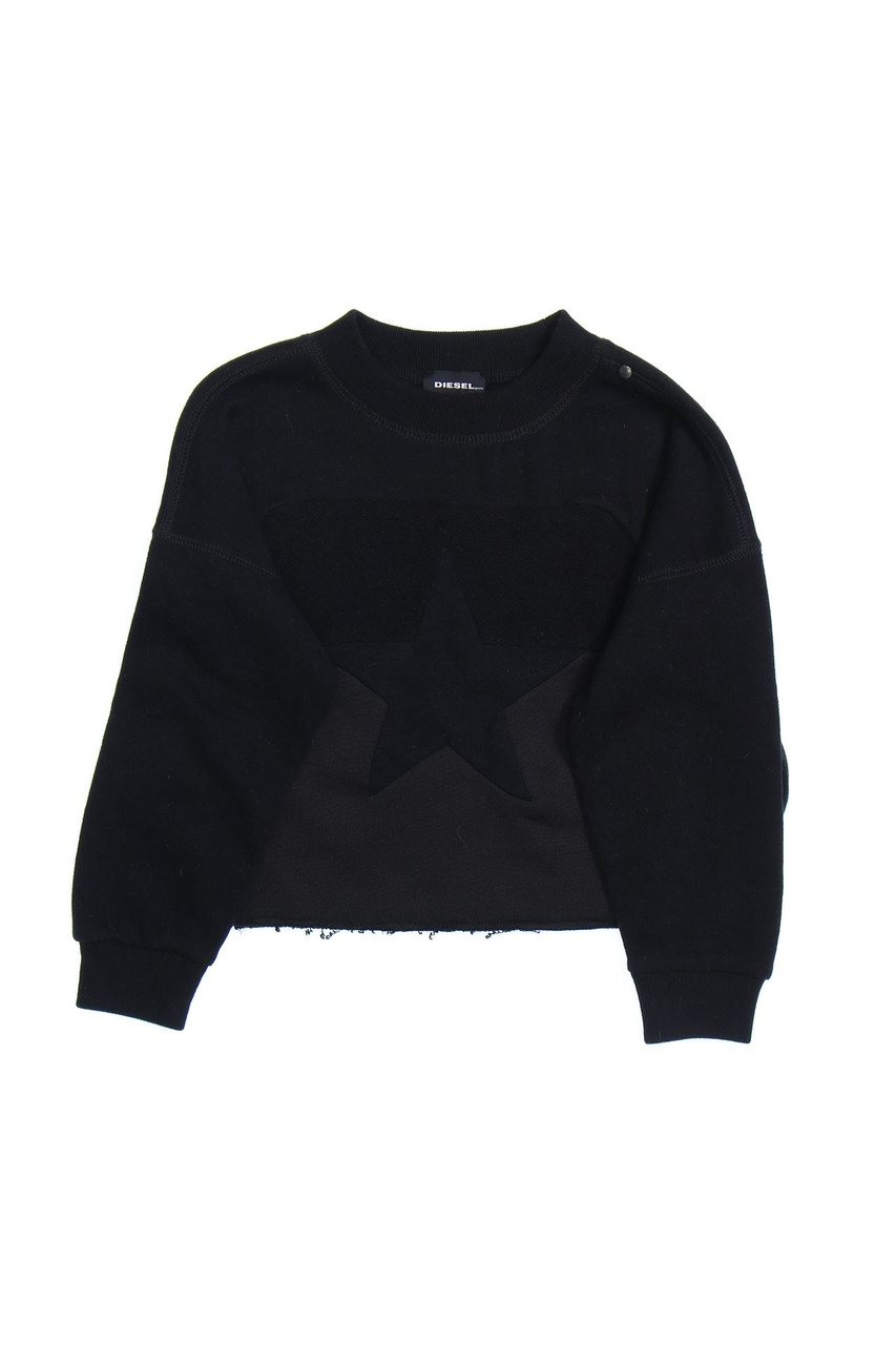 DIESEL - Sweat-Pullover mit Logo-Plakette - 146
